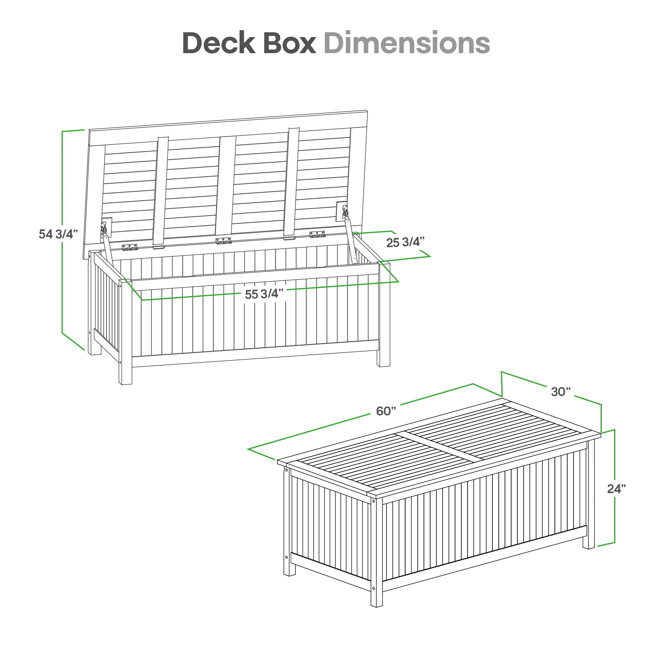 Richmond Teak Wood 60 Inch Outdoor Storage Deck Box - Image 13