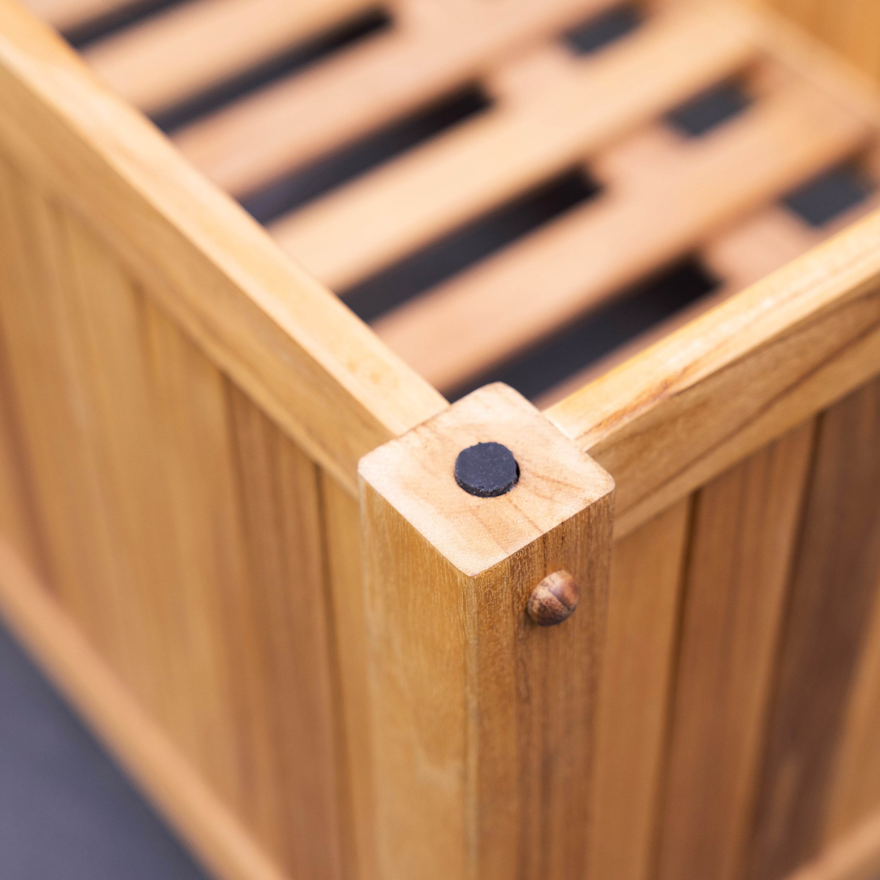 Richmond Teak Wood 60 Inch Outdoor Storage Deck Box - Image 9