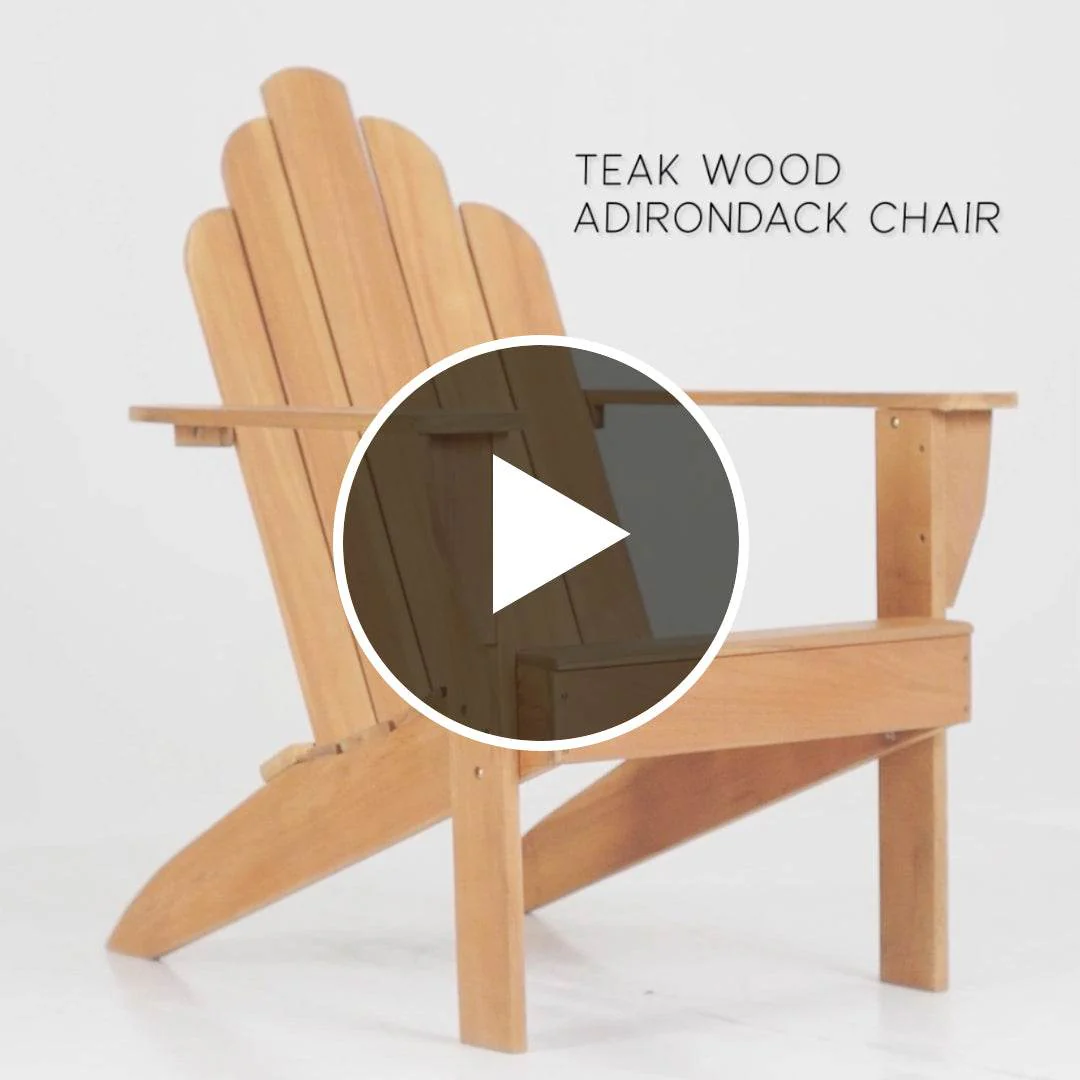 Richmond Teak Wood Adirondack Chair - Image 6
