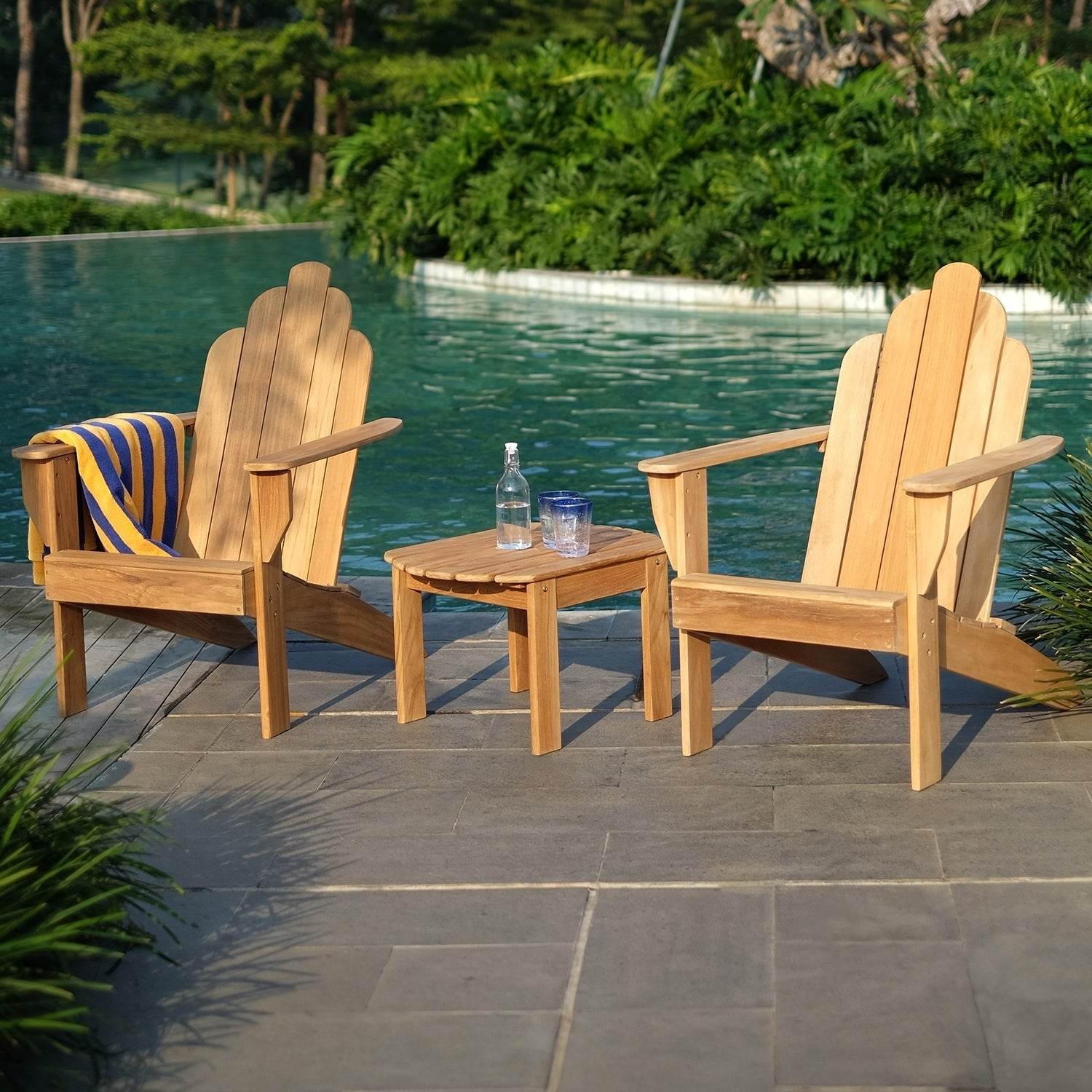 Richmond Teak Wood Adirondack Chair - Image 8