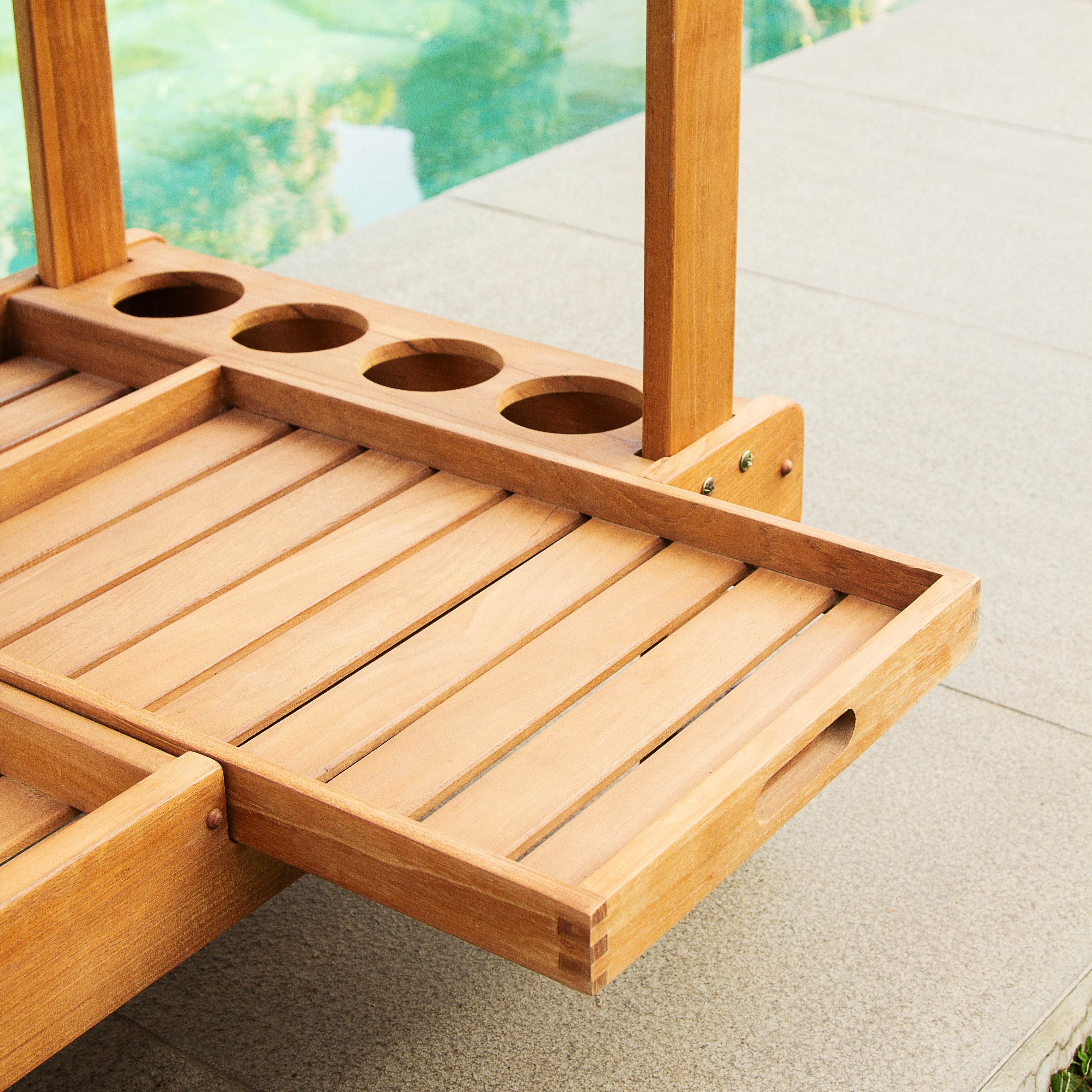 Richmond Teak Wood Outdoor Kitchen Cart - Image 22