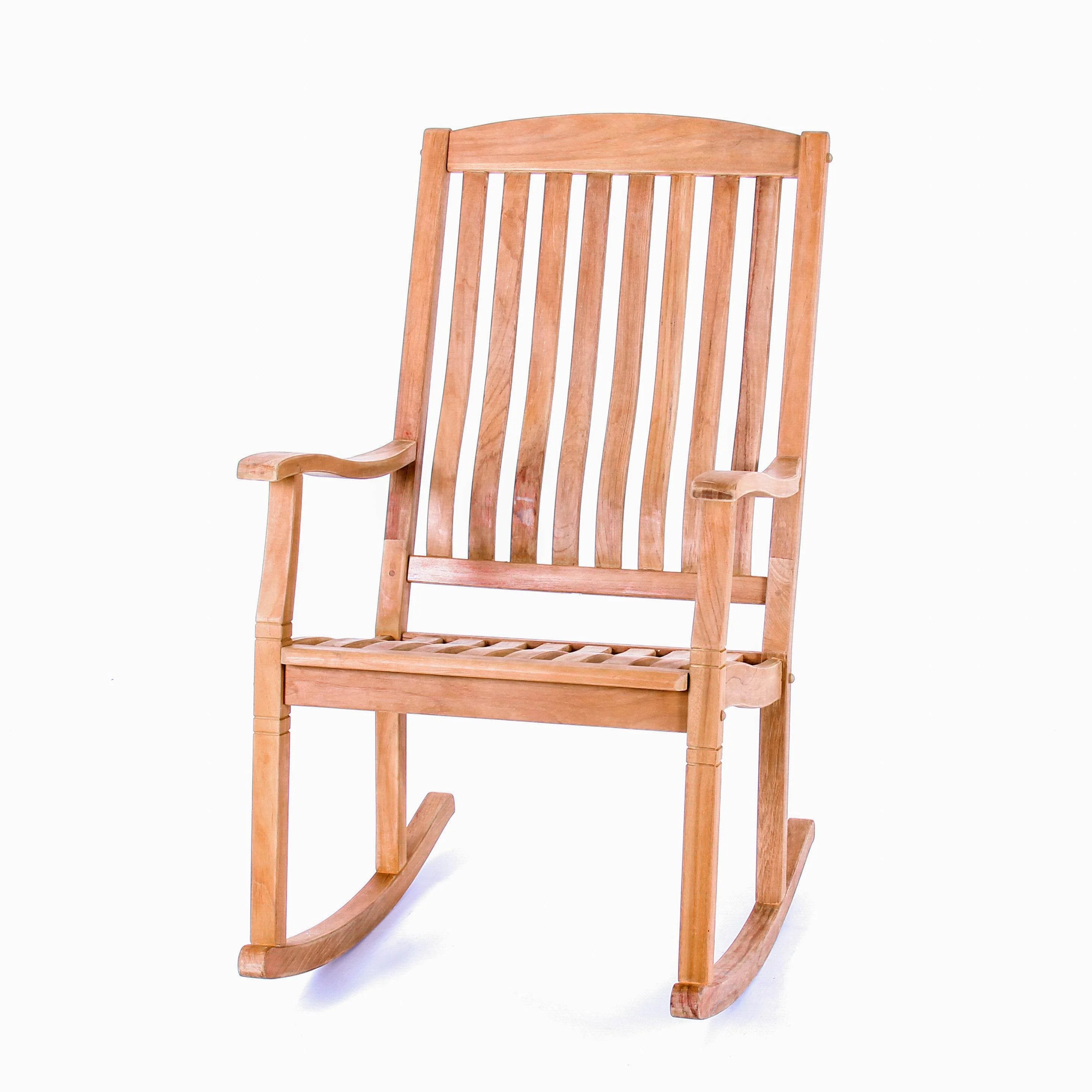 Richmond Teak Wood Porch Rocking Chair - Image 12