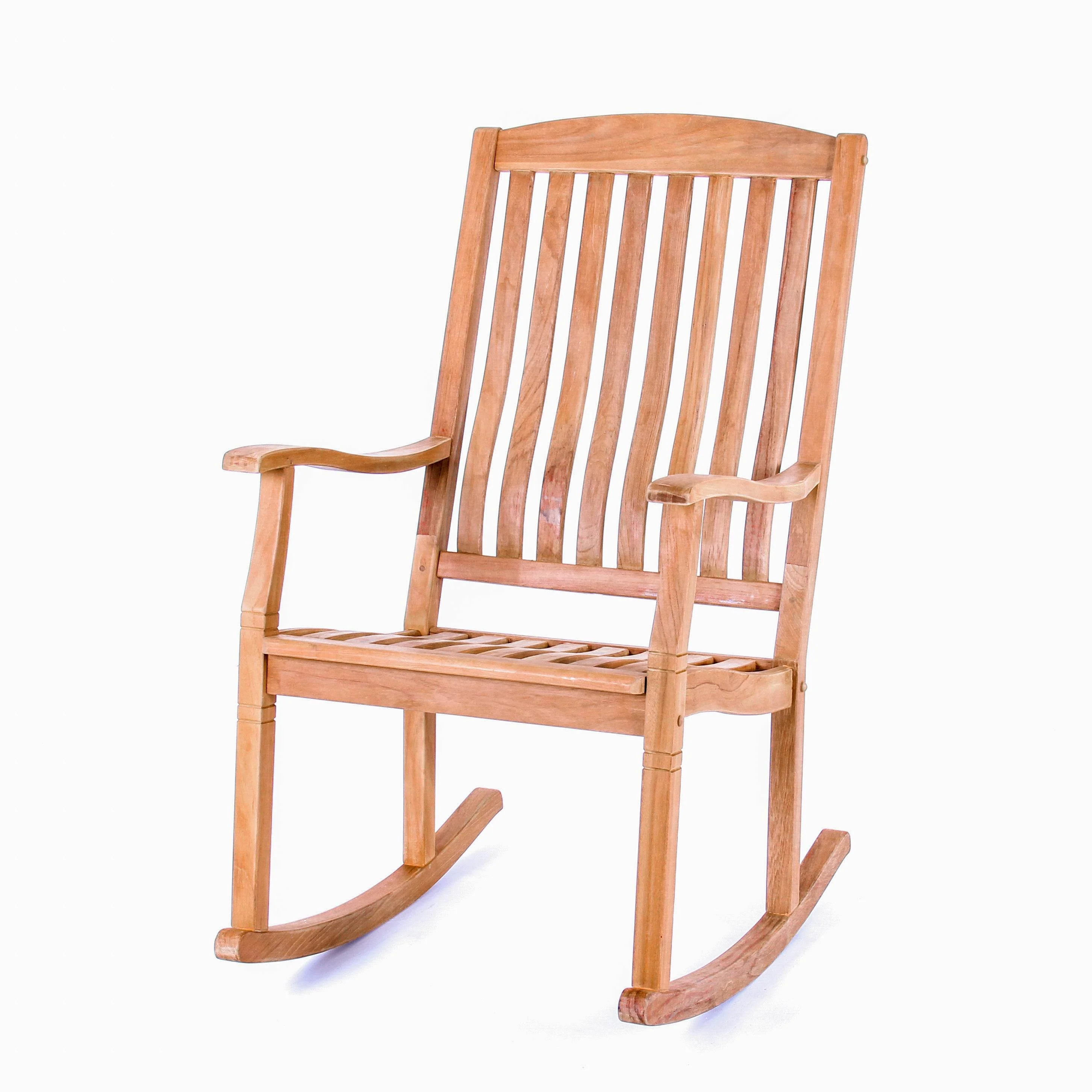 Richmond Teak Wood Porch Rocking Chair - Image 13