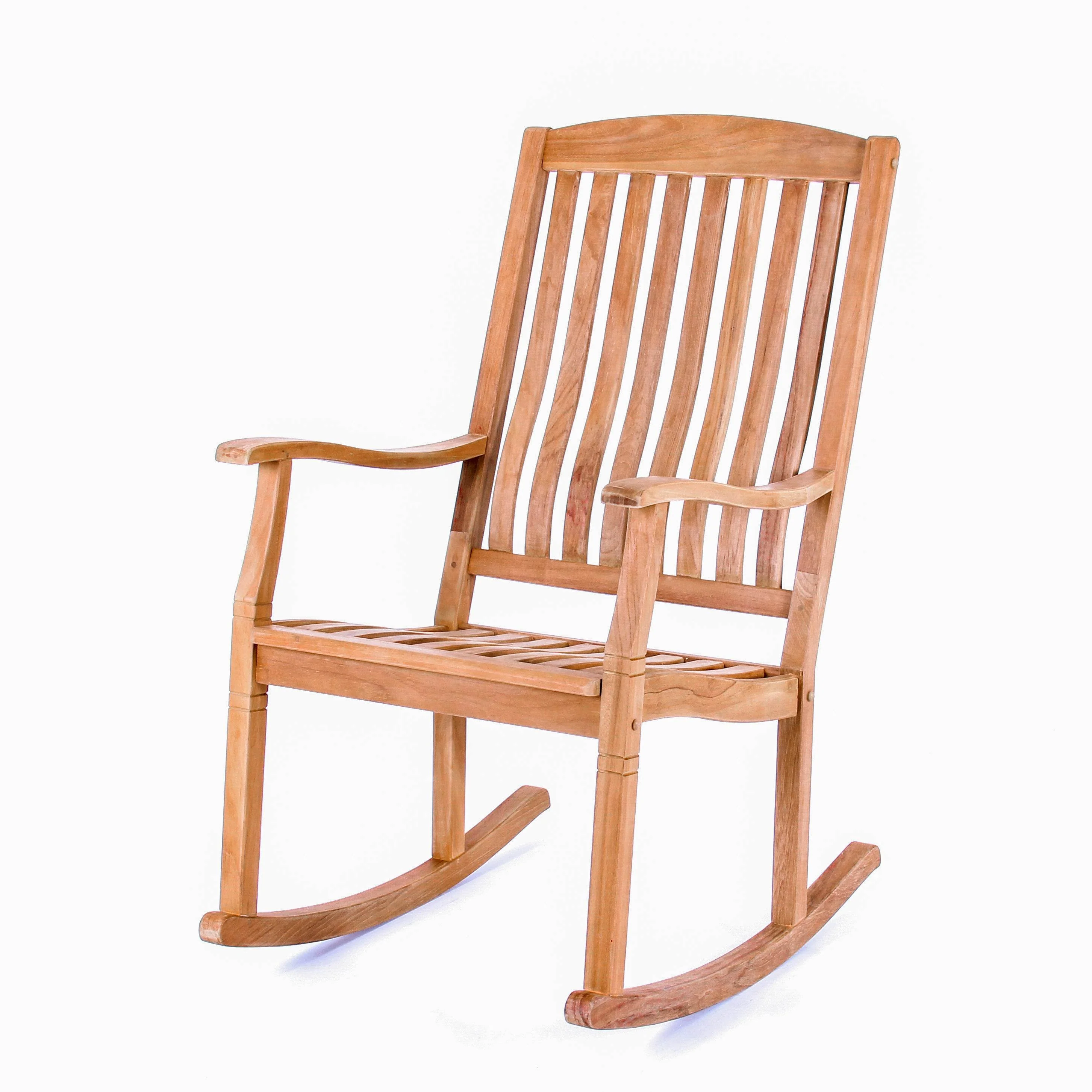 Richmond Teak Wood Porch Rocking Chair - Image 14