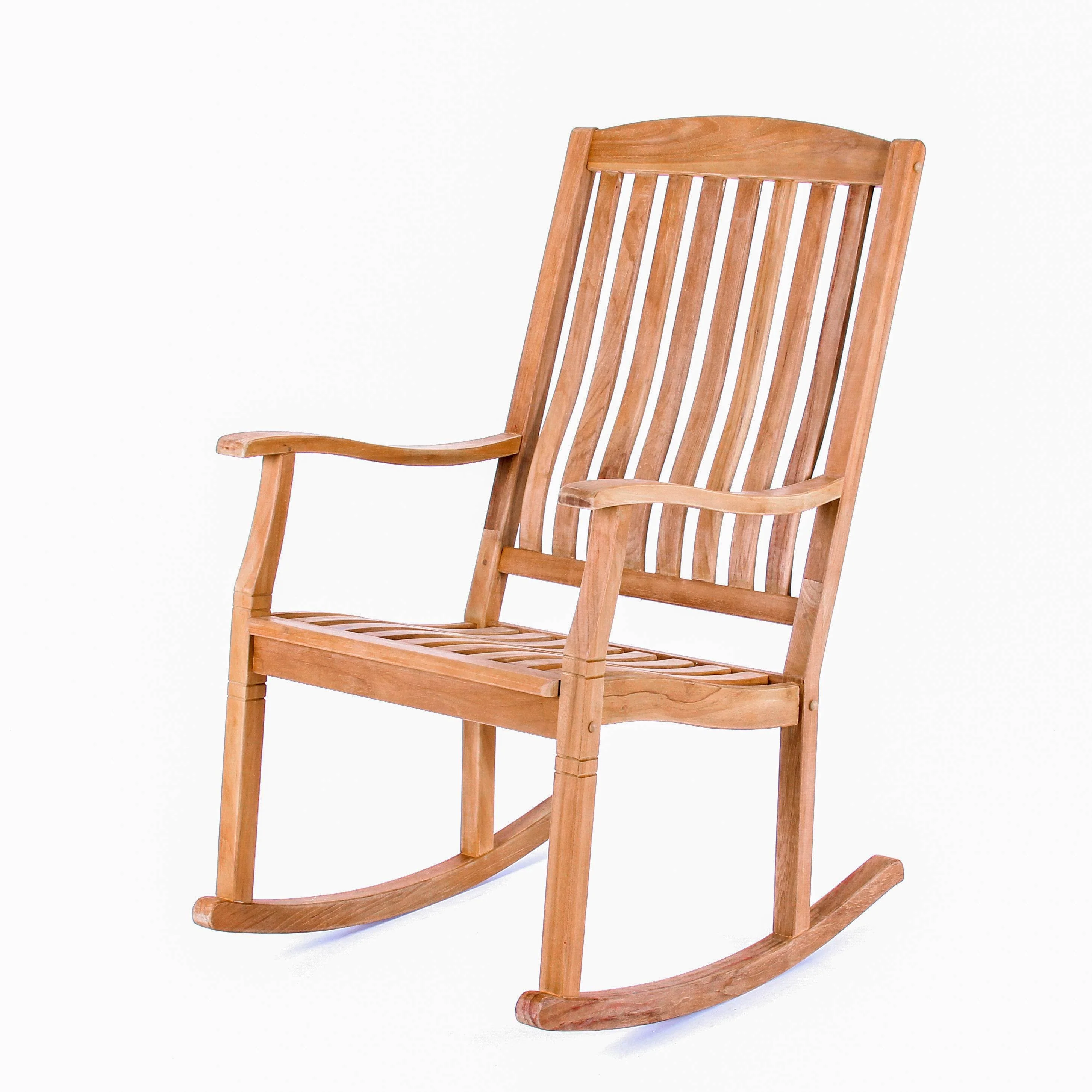 Richmond Teak Wood Porch Rocking Chair - Image 15