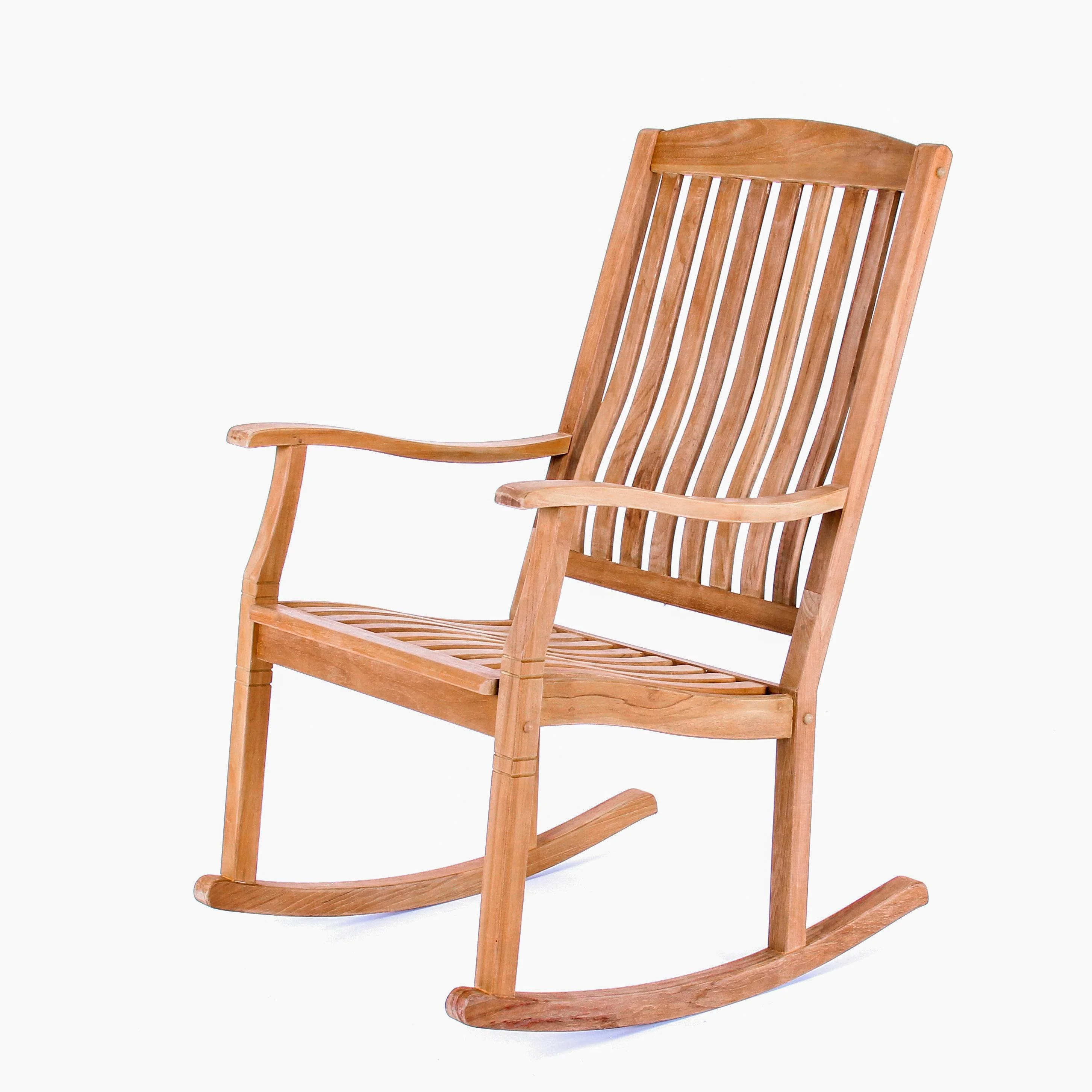 Richmond Teak Wood Porch Rocking Chair - Image 16