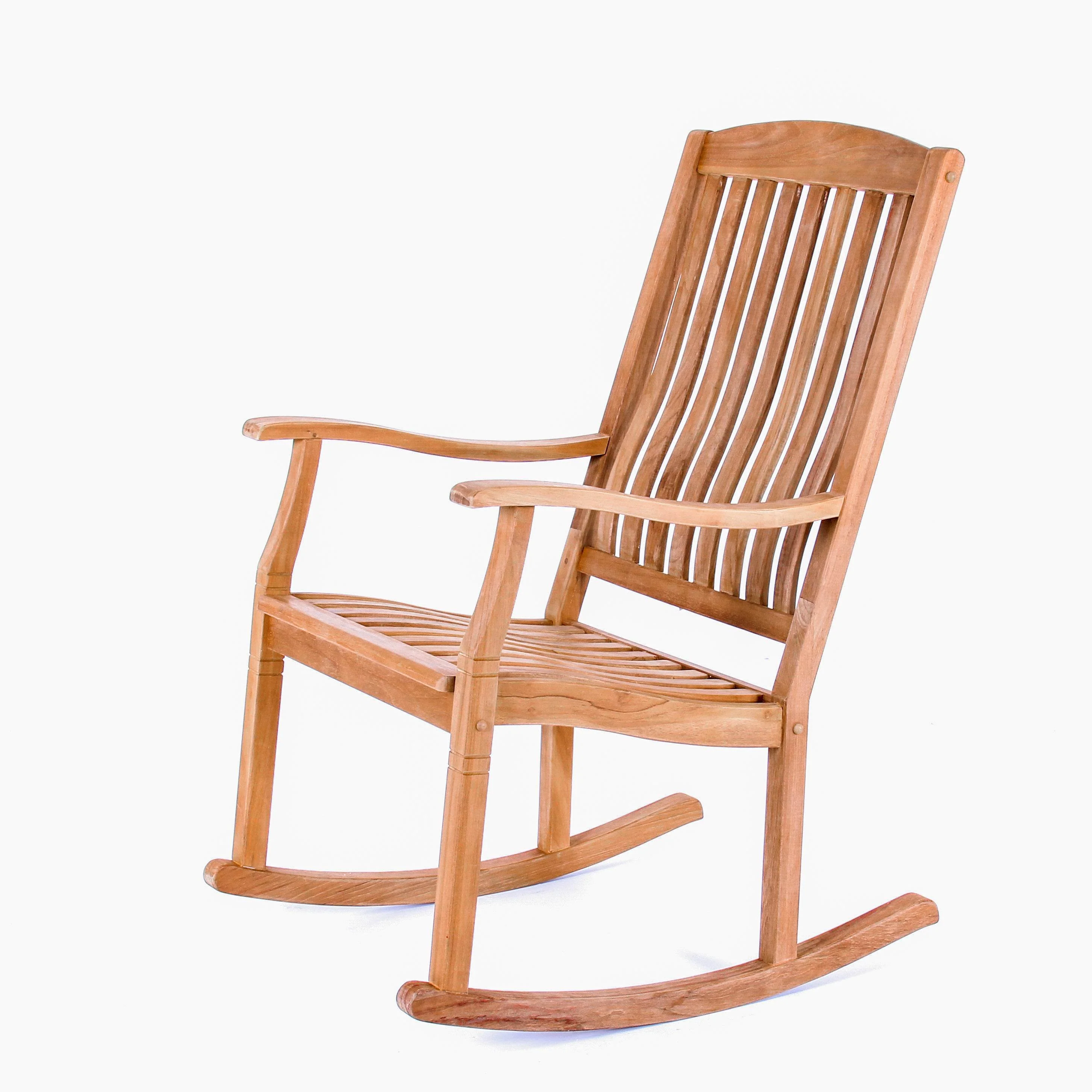 Richmond Teak Wood Porch Rocking Chair - Image 17