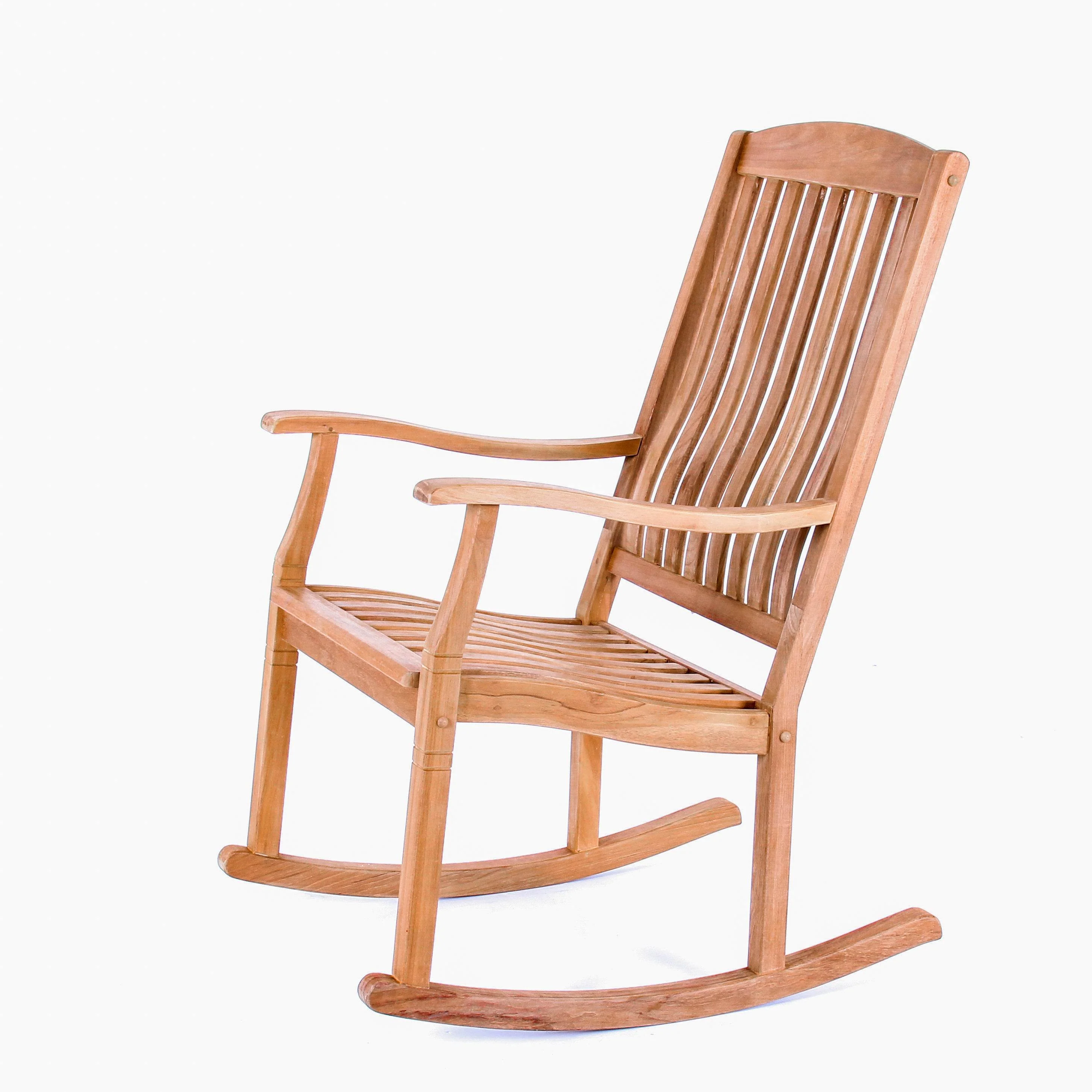 Richmond Teak Wood Porch Rocking Chair - Image 18