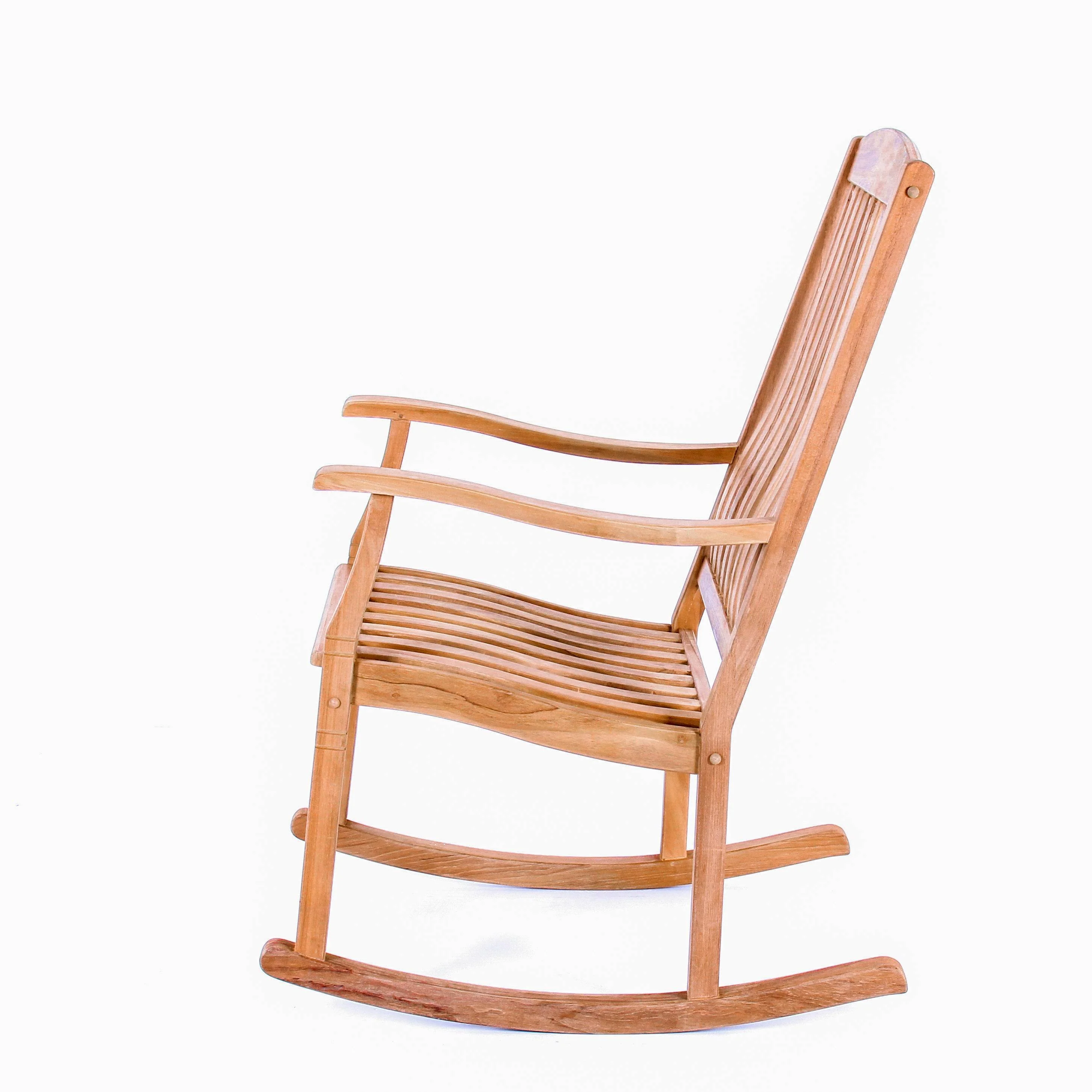 Richmond Teak Wood Porch Rocking Chair - Image 21
