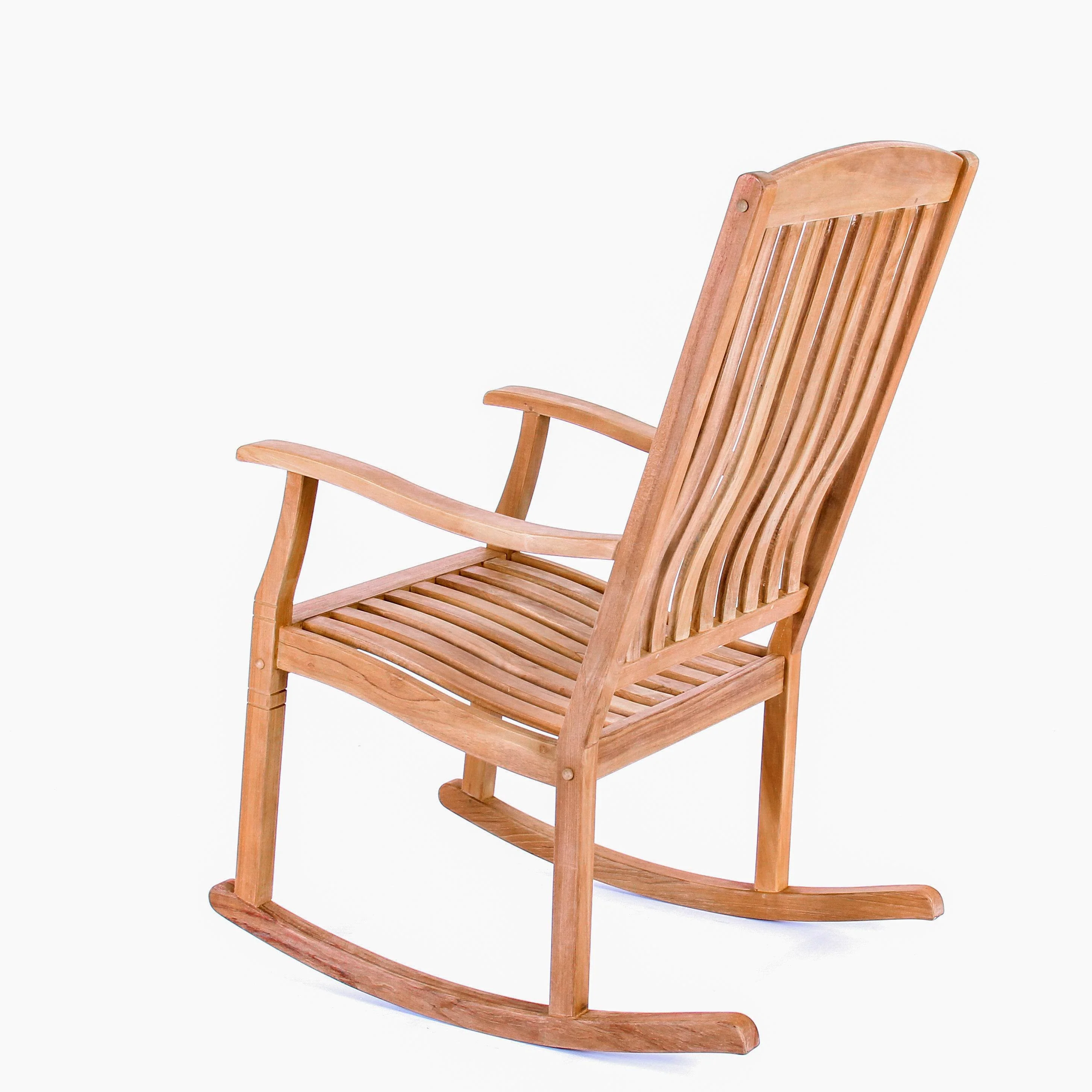 Richmond Teak Wood Porch Rocking Chair - Image 25