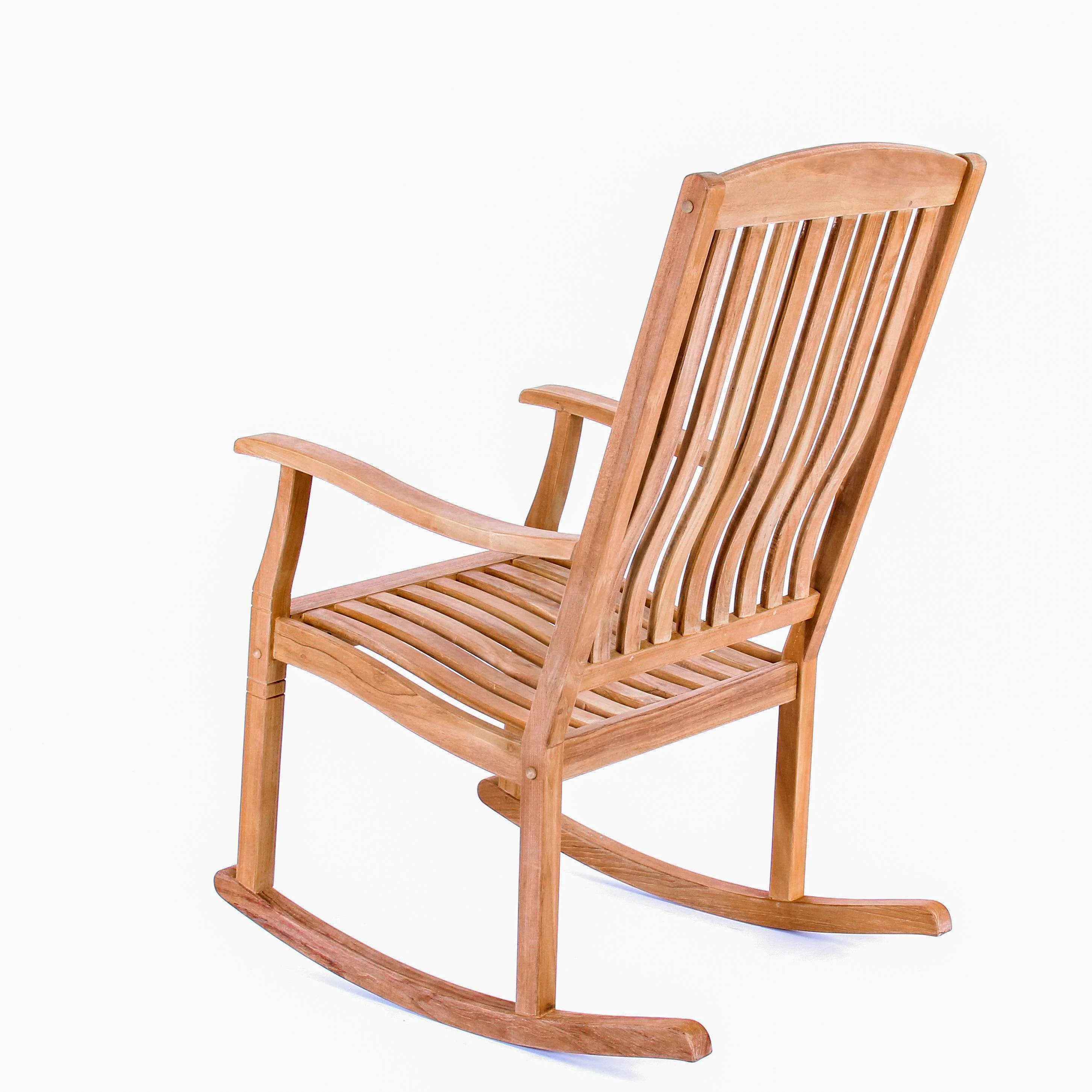 Richmond Teak Wood Porch Rocking Chair - Image 26