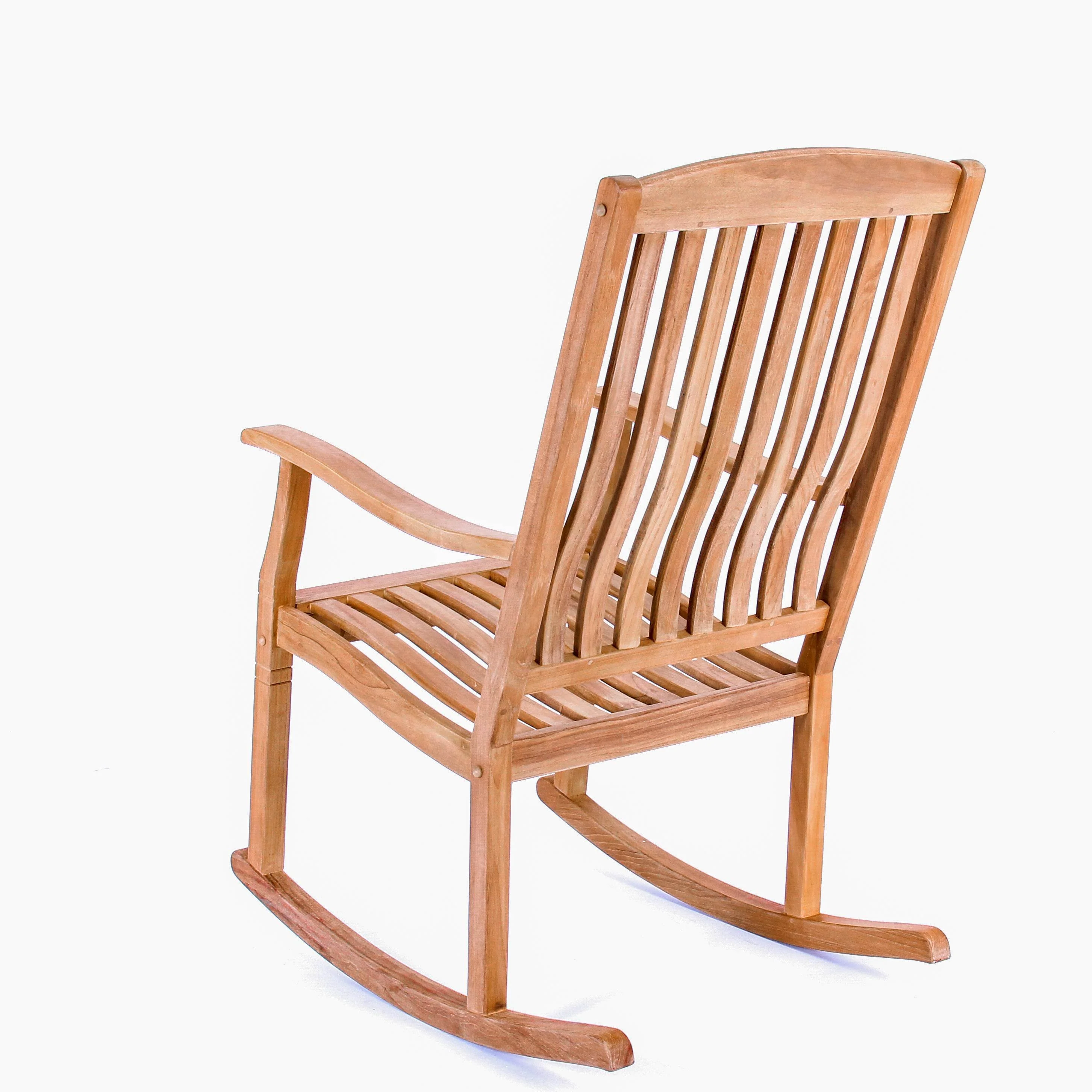 Richmond Teak Wood Porch Rocking Chair - Image 27