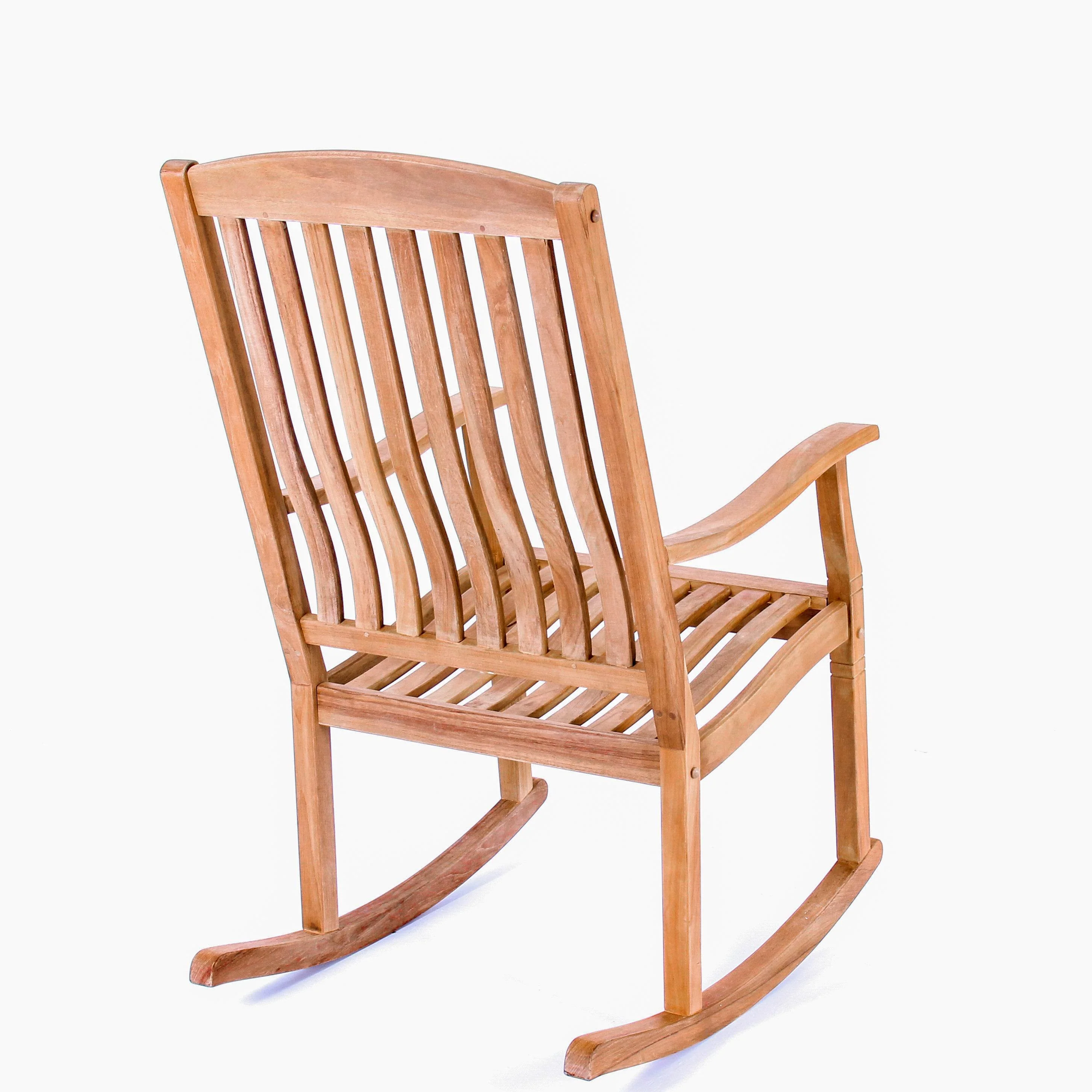Richmond Teak Wood Porch Rocking Chair - Image 36