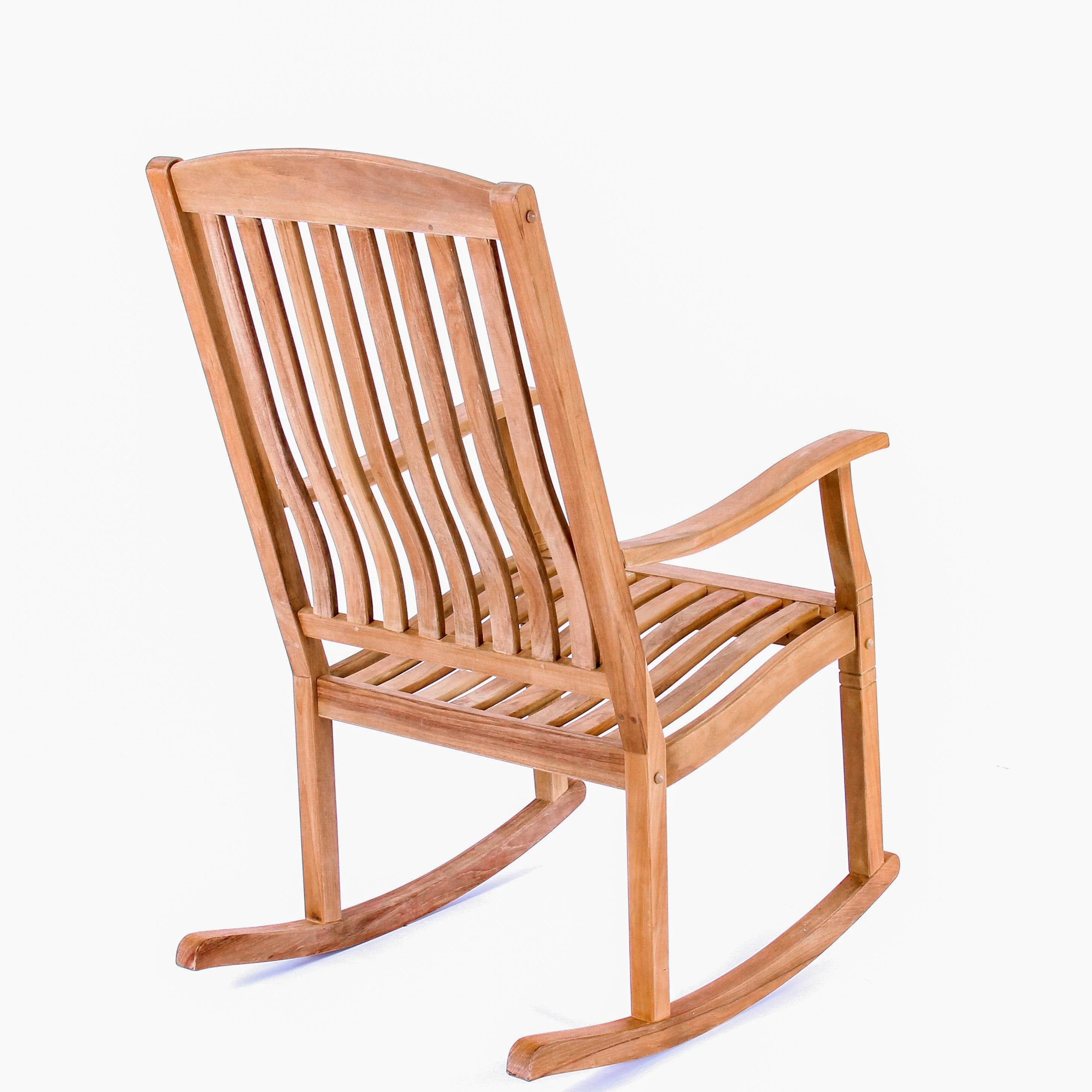 Richmond Teak Wood Porch Rocking Chair - Image 37