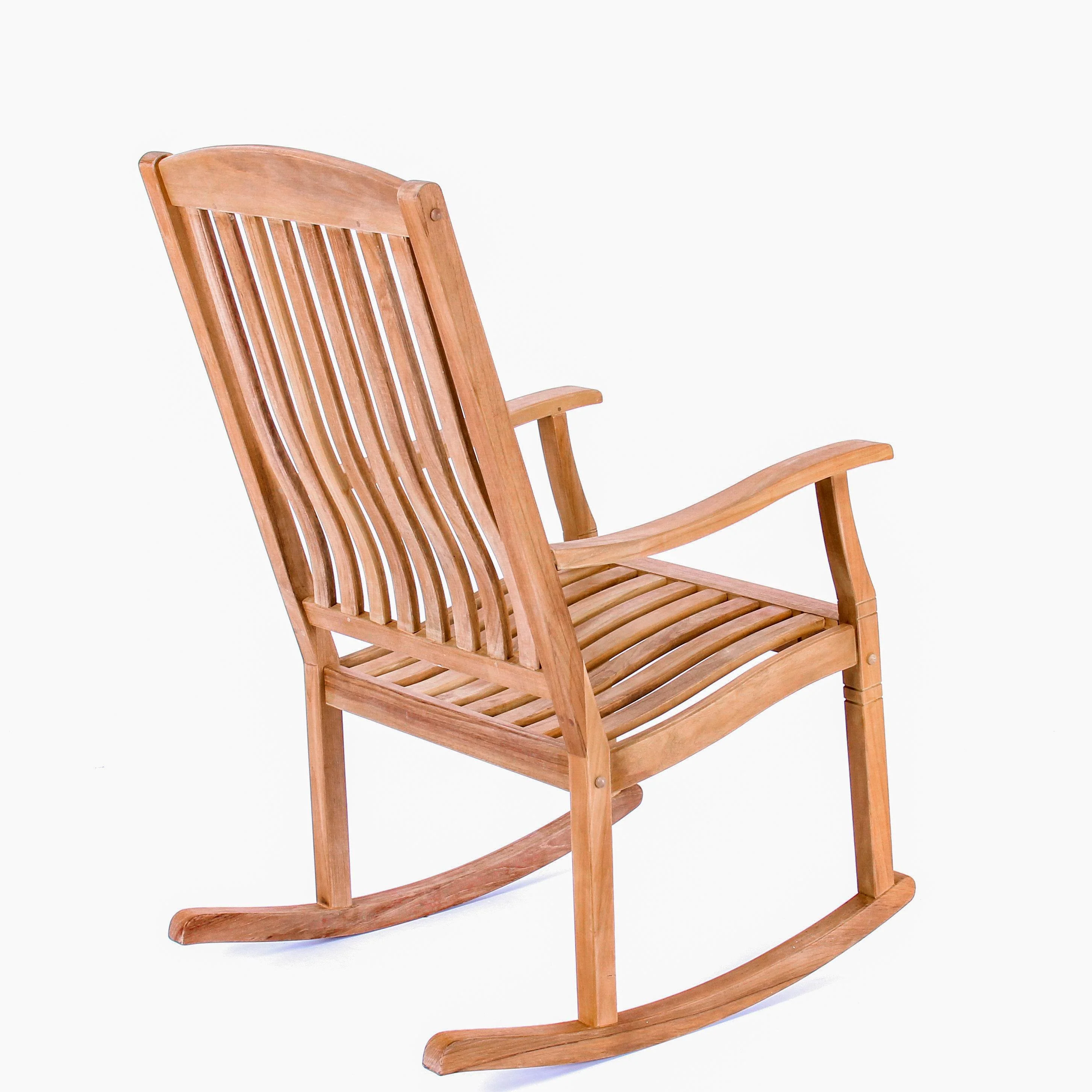 Richmond Teak Wood Porch Rocking Chair - Image 38