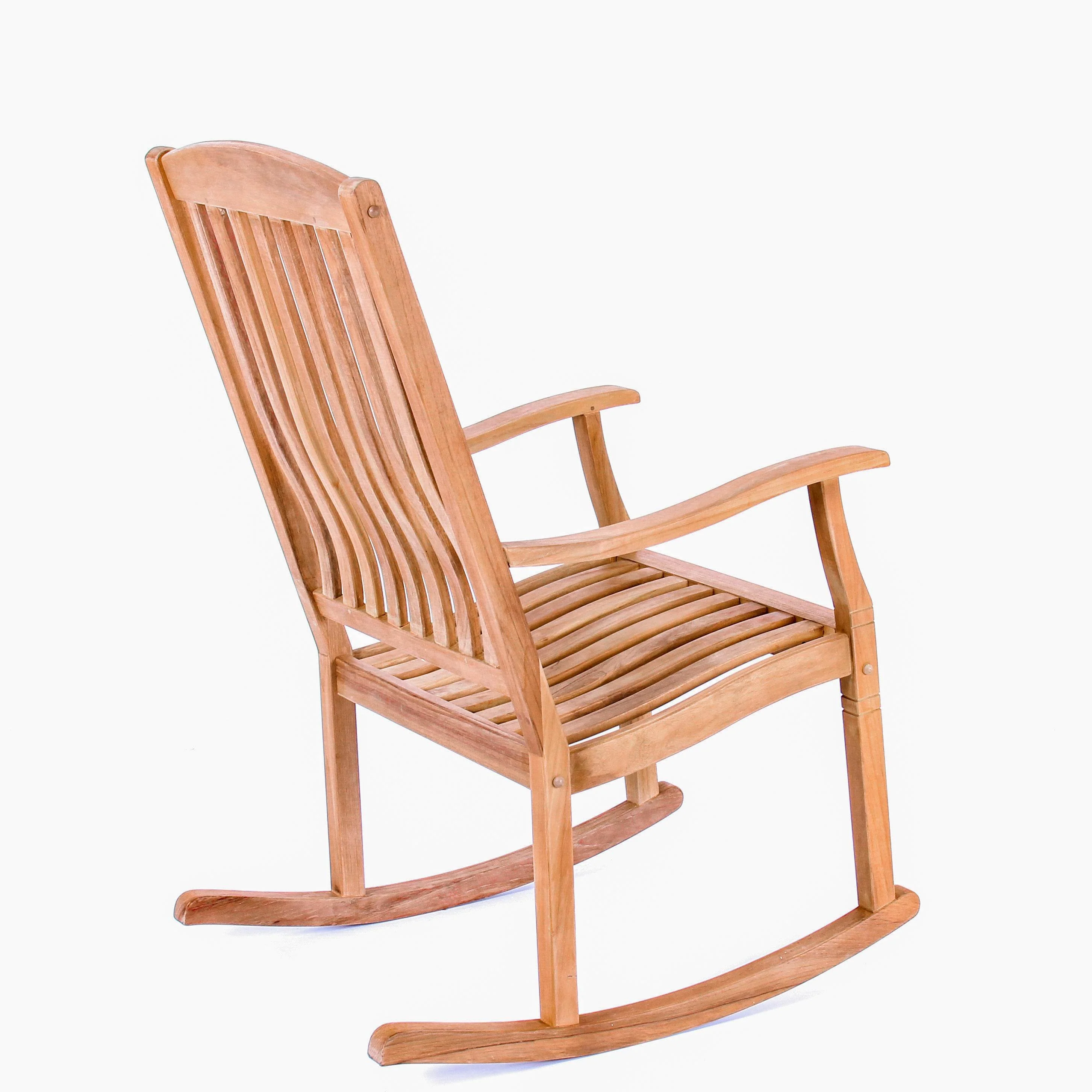 Richmond Teak Wood Porch Rocking Chair - Image 39