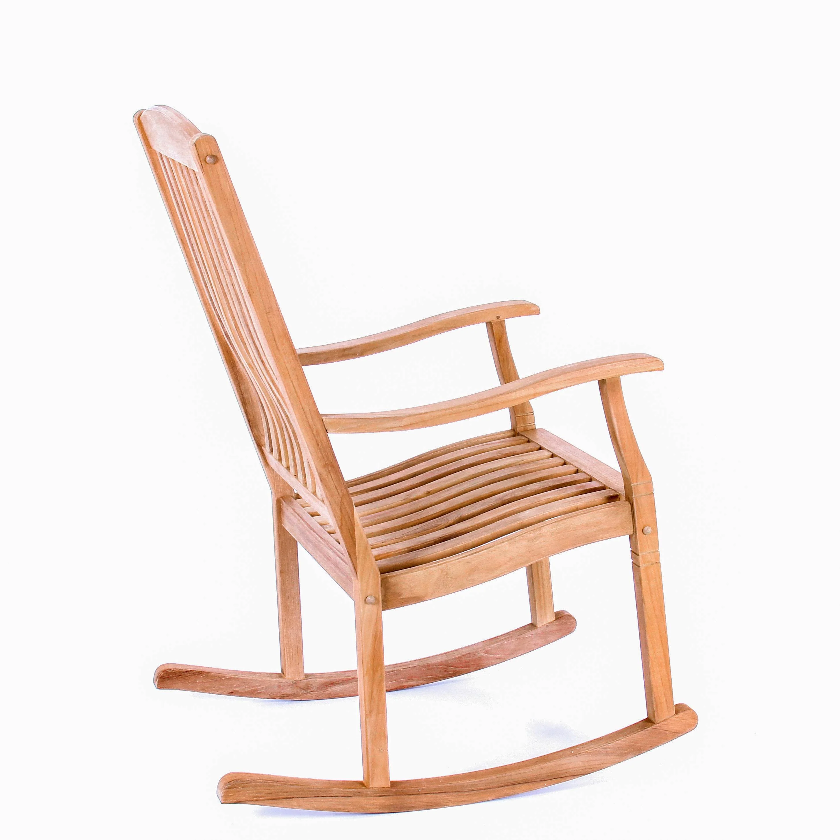 Richmond Teak Wood Porch Rocking Chair - Image 41