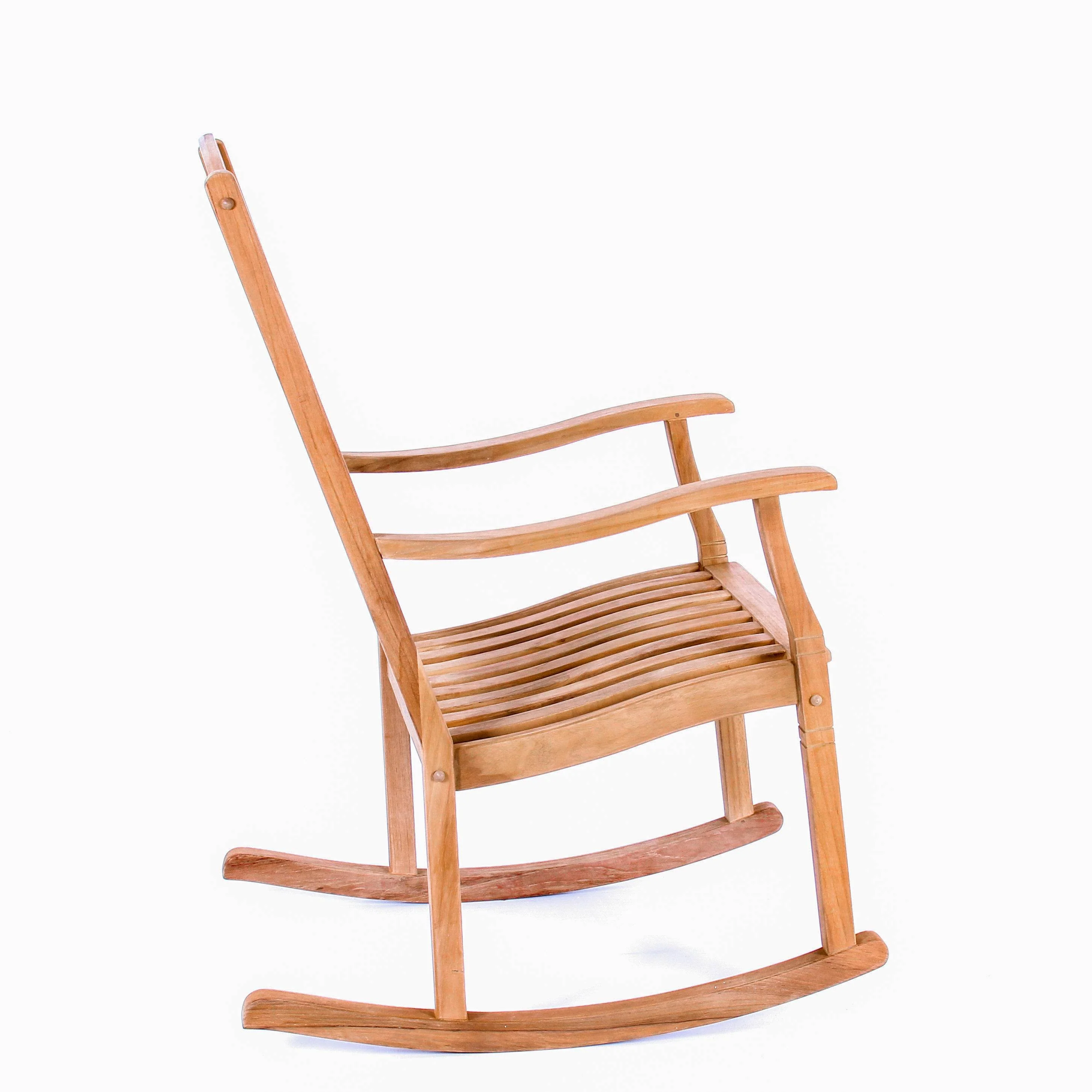 Richmond Teak Wood Porch Rocking Chair - Image 42