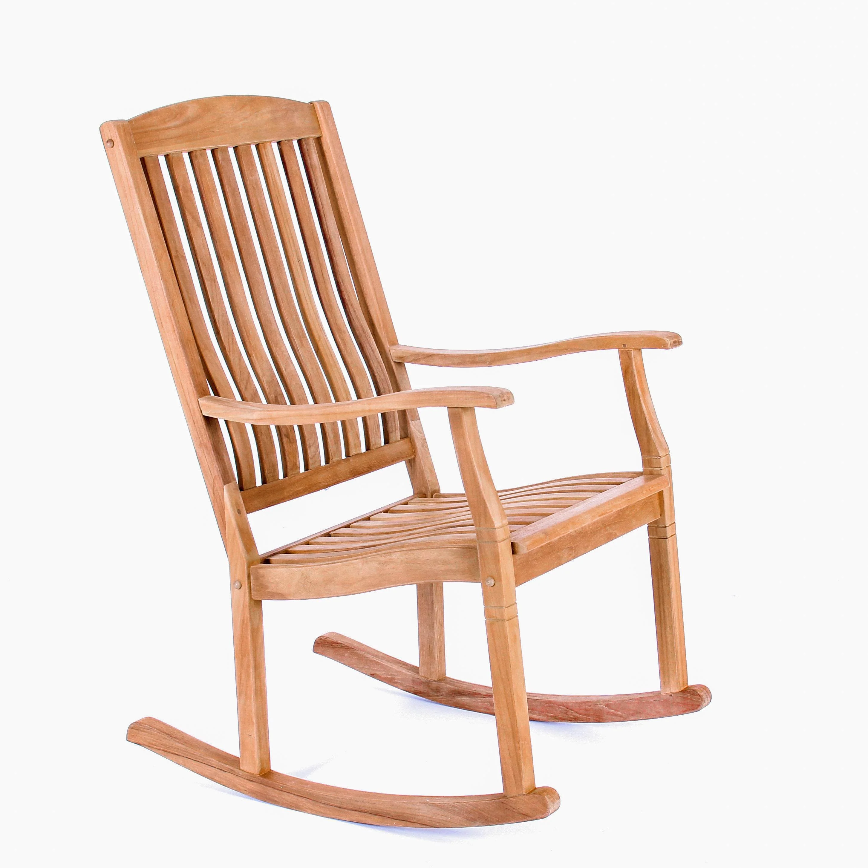 Richmond Teak Wood Porch Rocking Chair - Image 47
