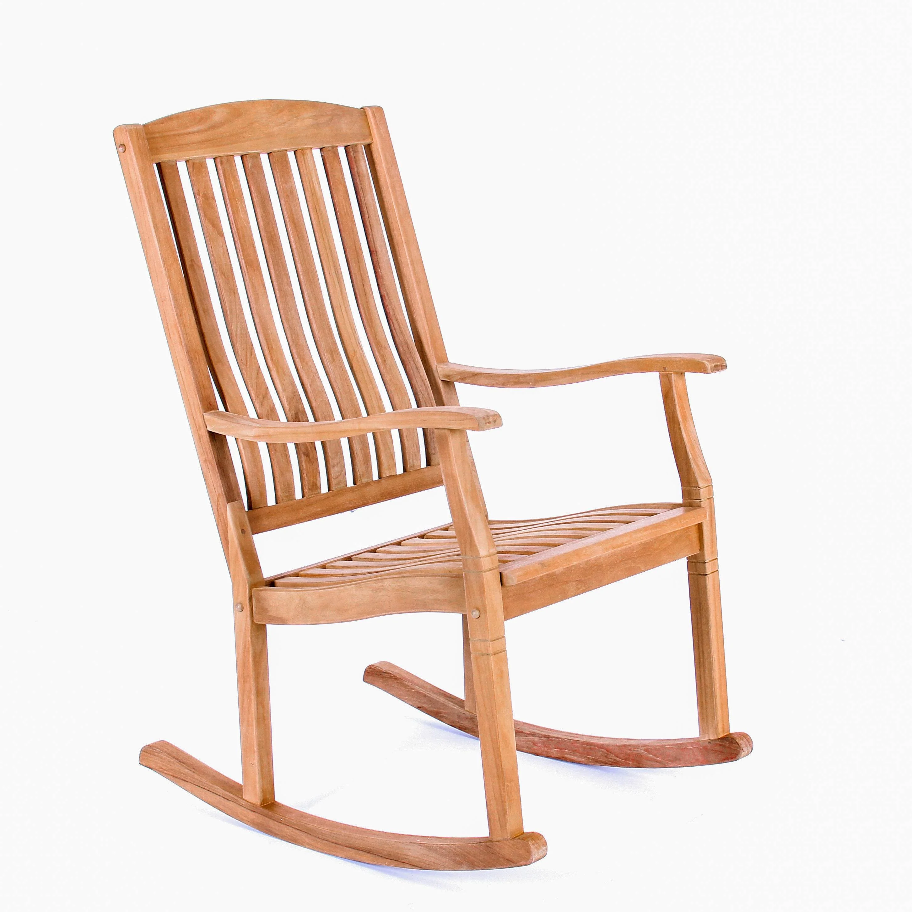 Richmond Teak Wood Porch Rocking Chair - Image 48