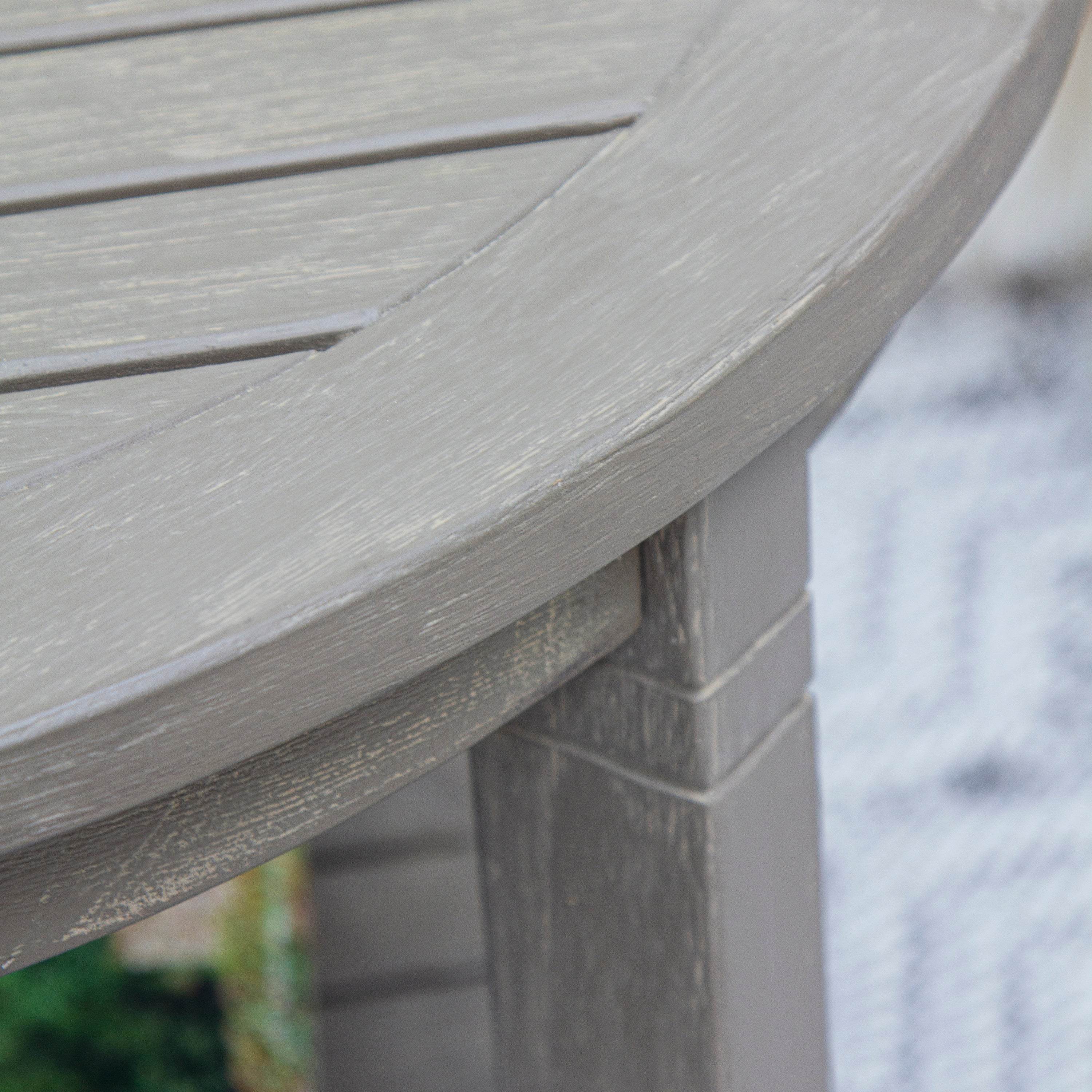 Richmond Weathered Teak Wood 24-inch Outdoor Side Table with Shelf - Image 10