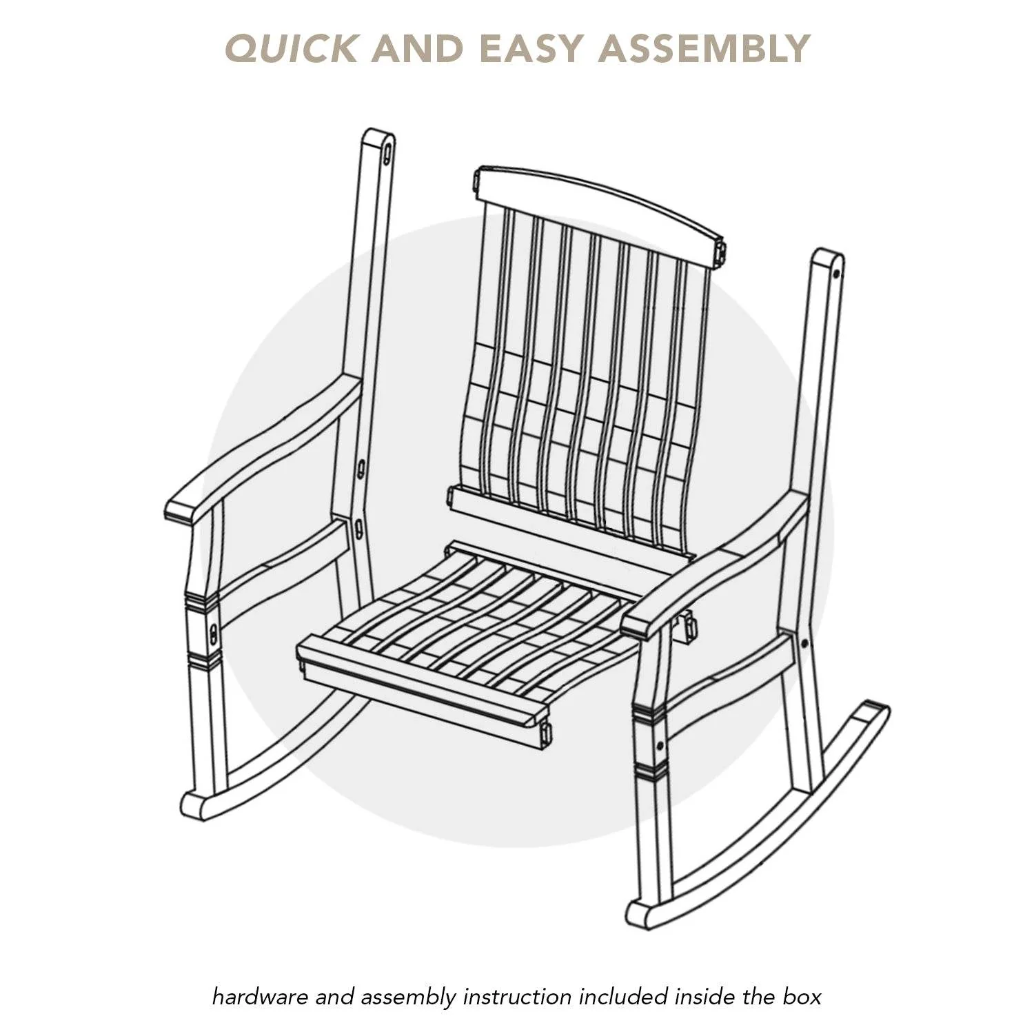 Richmond Weathered Teak Wood 3 Piece Patio Rocker Conversation Set - Image 10