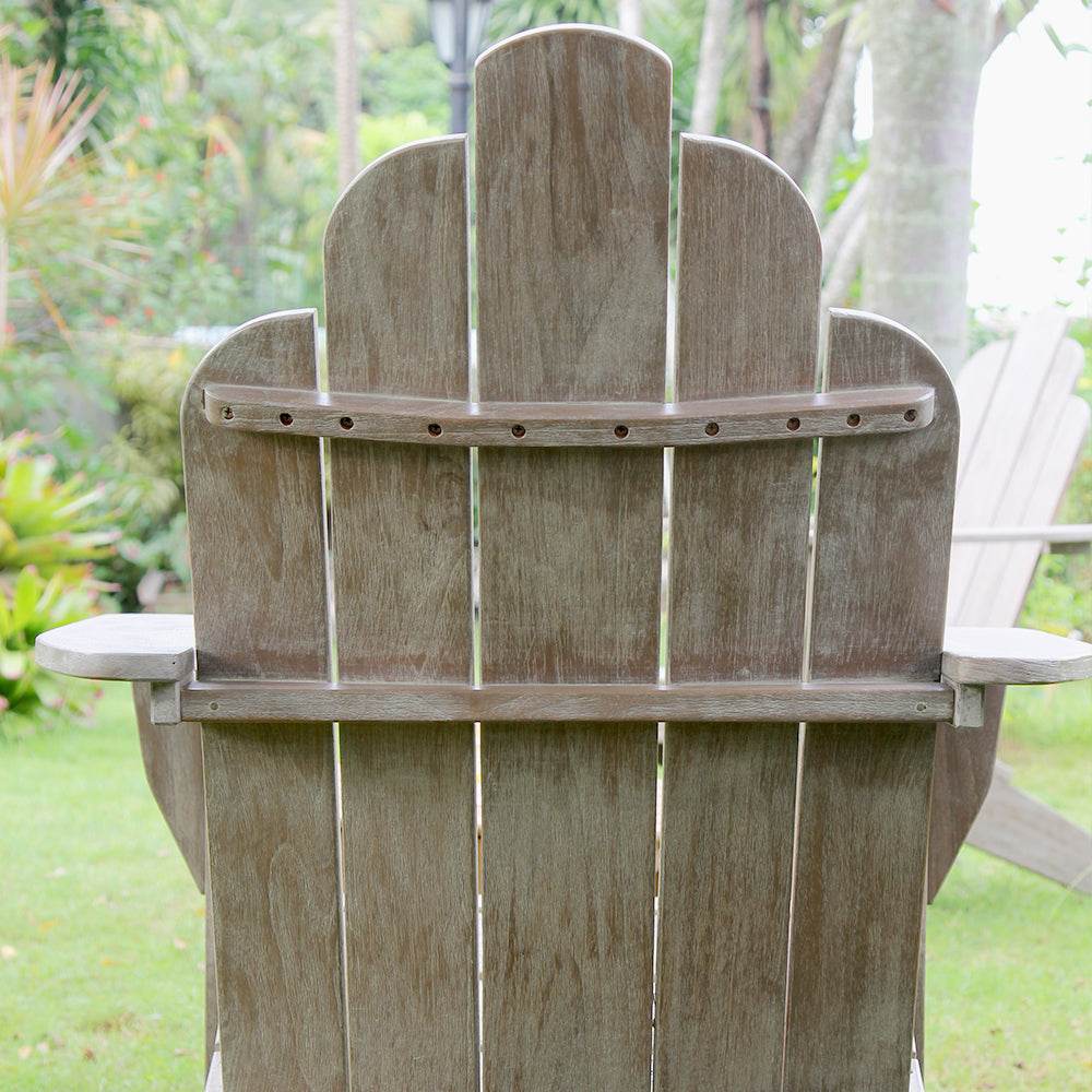 Richmond Weathered Teak Wood Adirondack Chair - Image 6