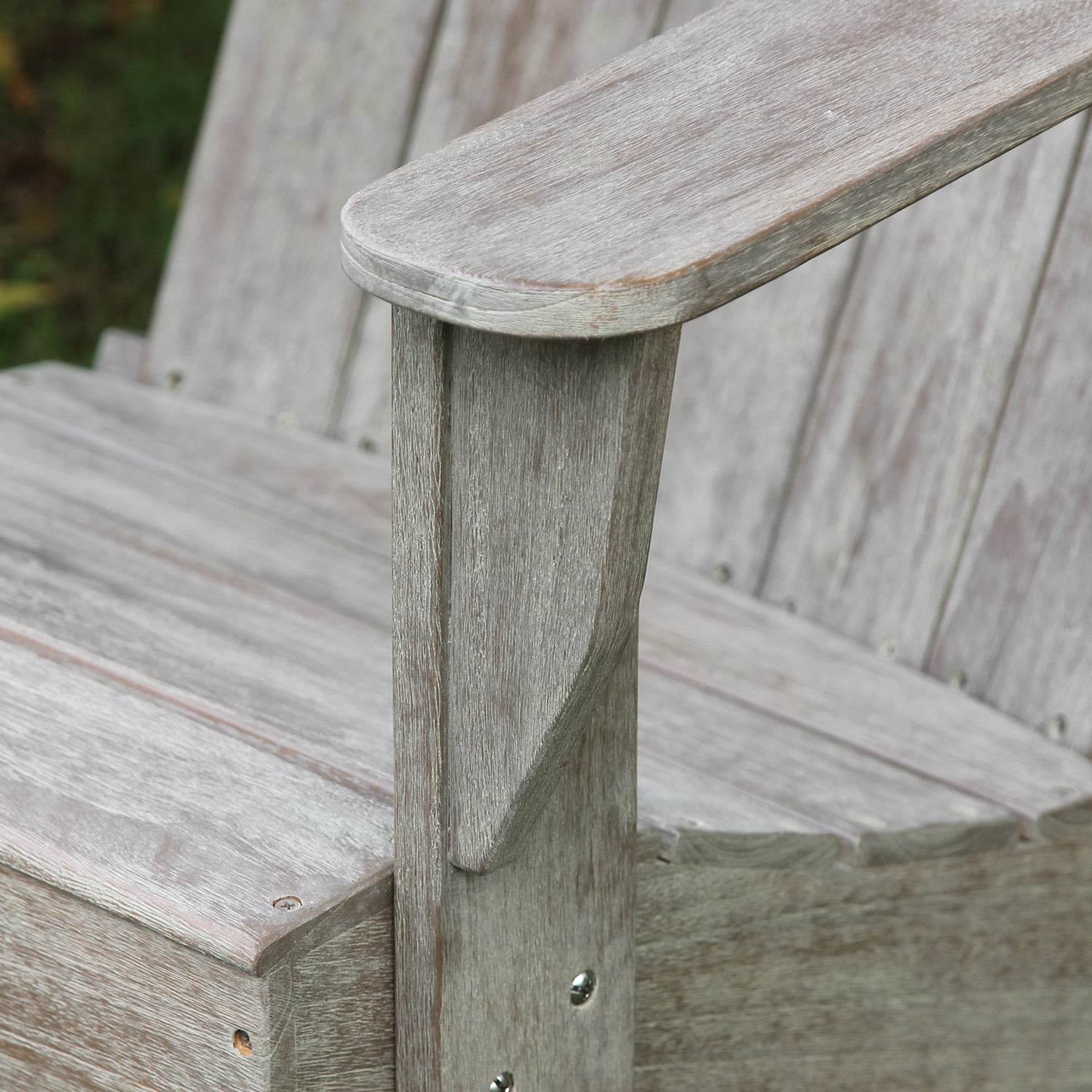 Richmond Weathered Teak Wood Adirondack Chair - Image 7