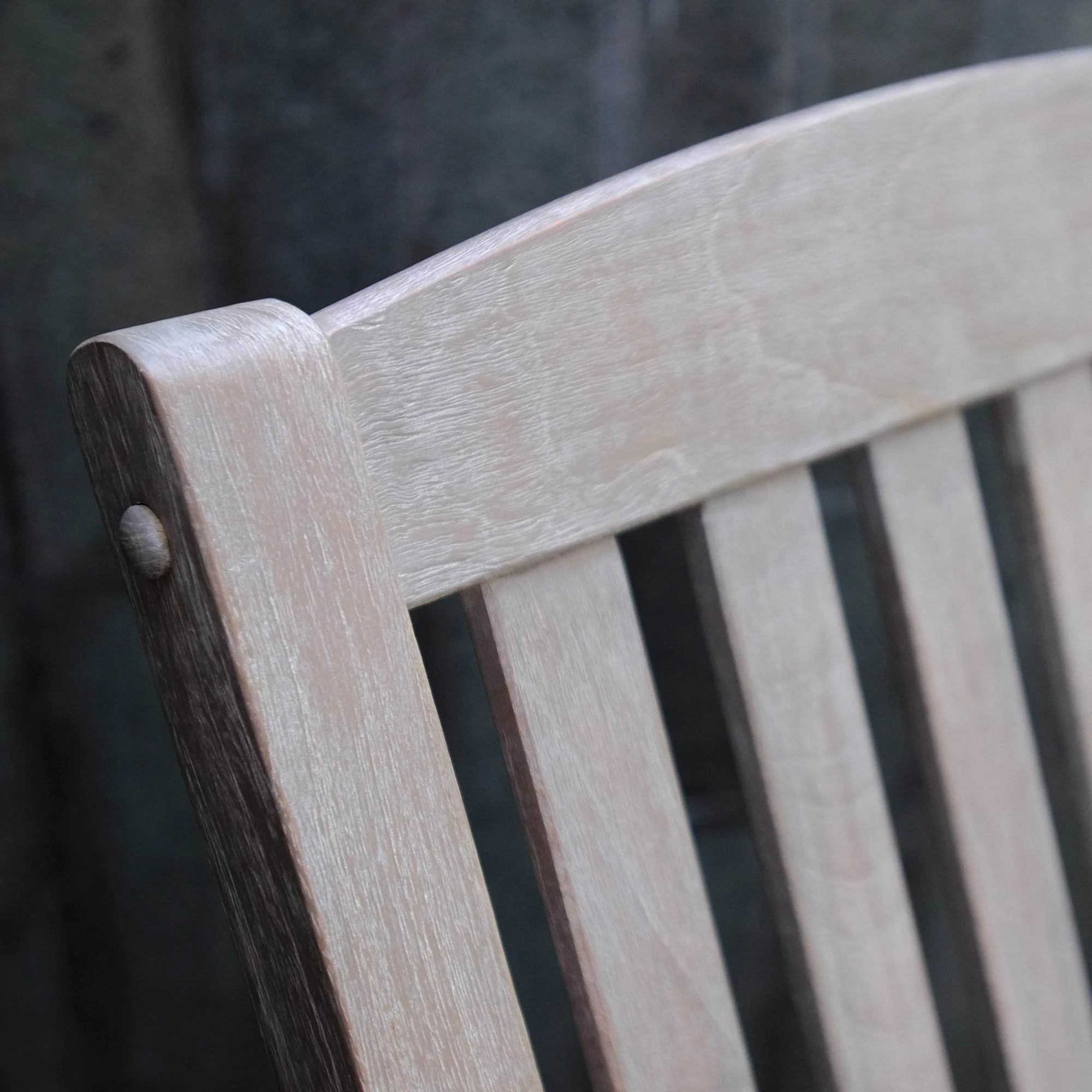 Richmond Weathered Teak Wood Outdoor Rocking Chair - Image 5
