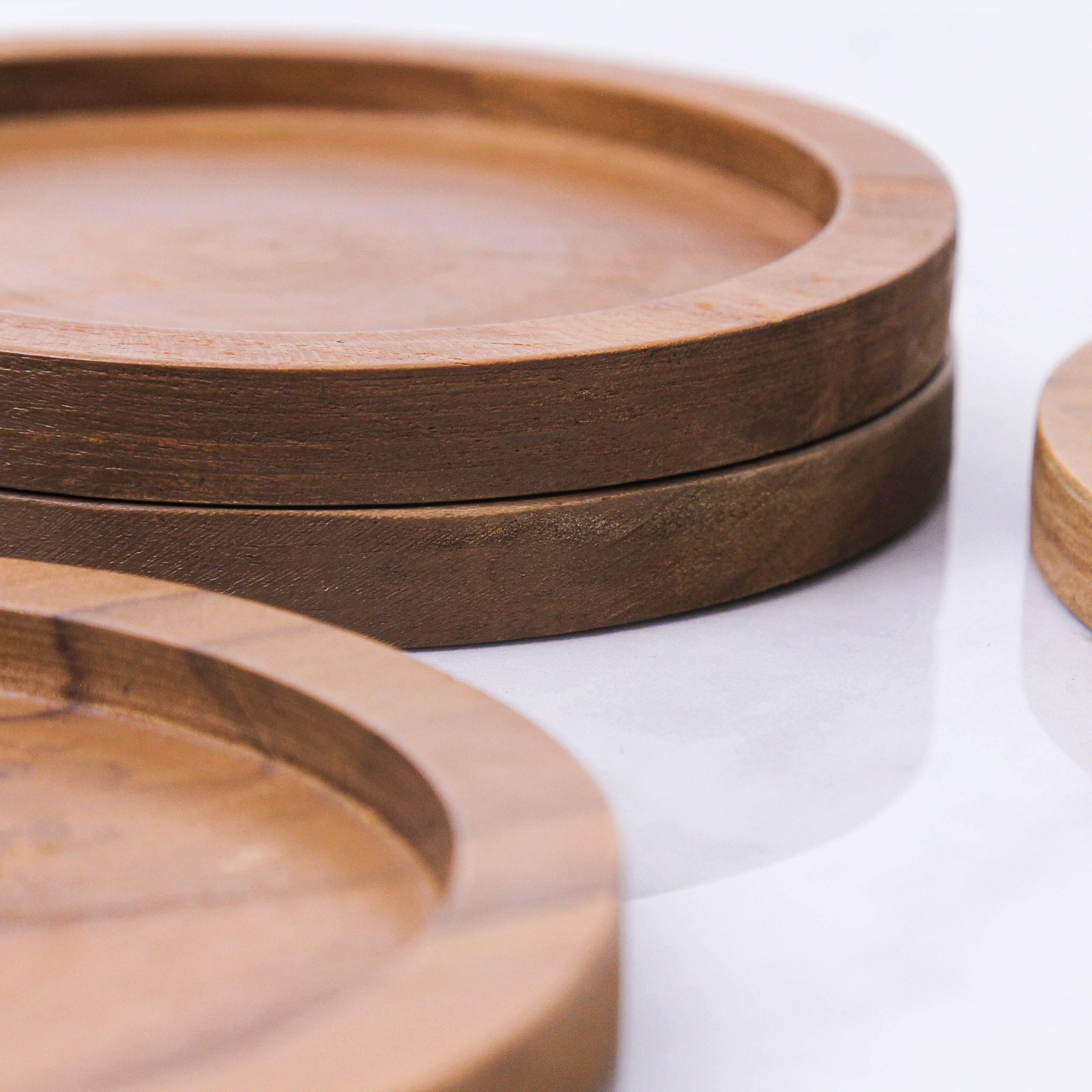 Teak Coaster Set of 4 - Image 5