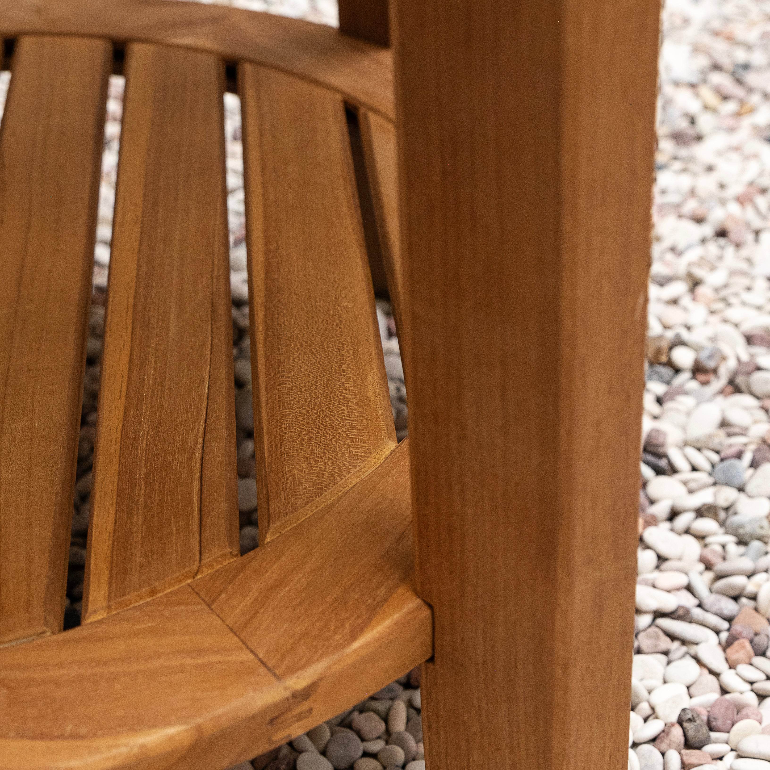 Vermont Teak Wood 3 Piece Outdoor Bistro Set - Image 10