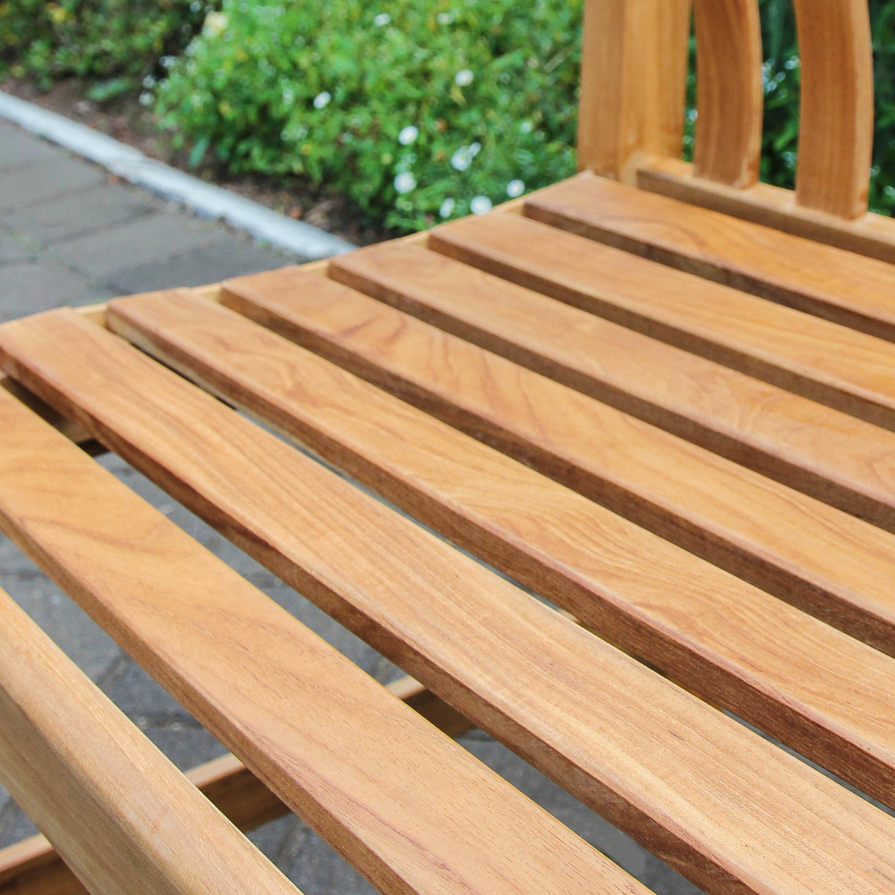 Vermont Teak Wood Outdoor Bench - Image 10
