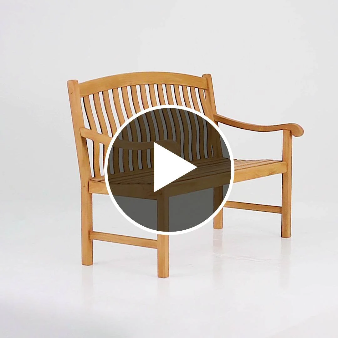 Vermont Teak Wood Outdoor Bench - Image 6