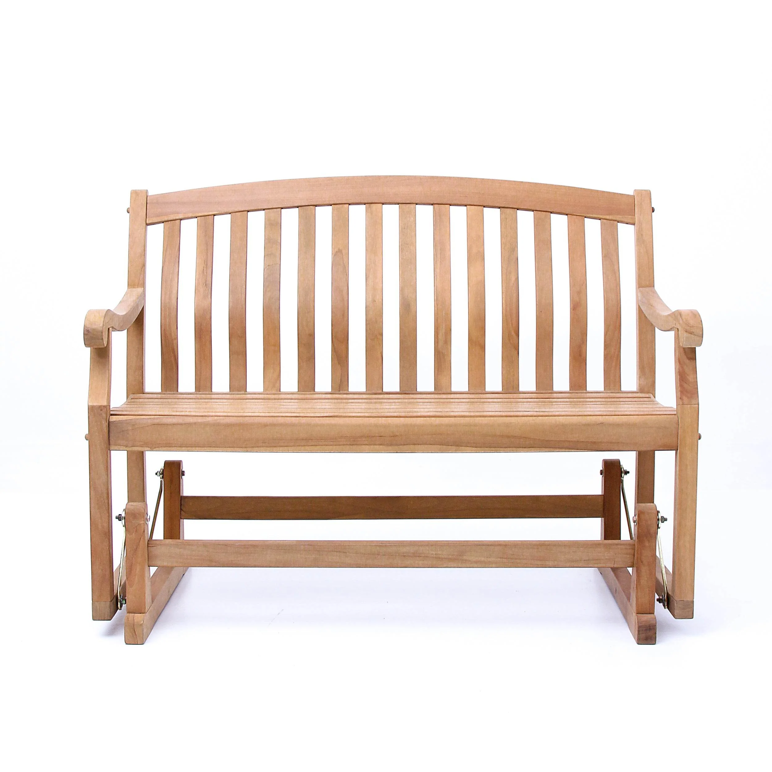 Vermont Teak Wood Outdoor Glider Bench - Image 12