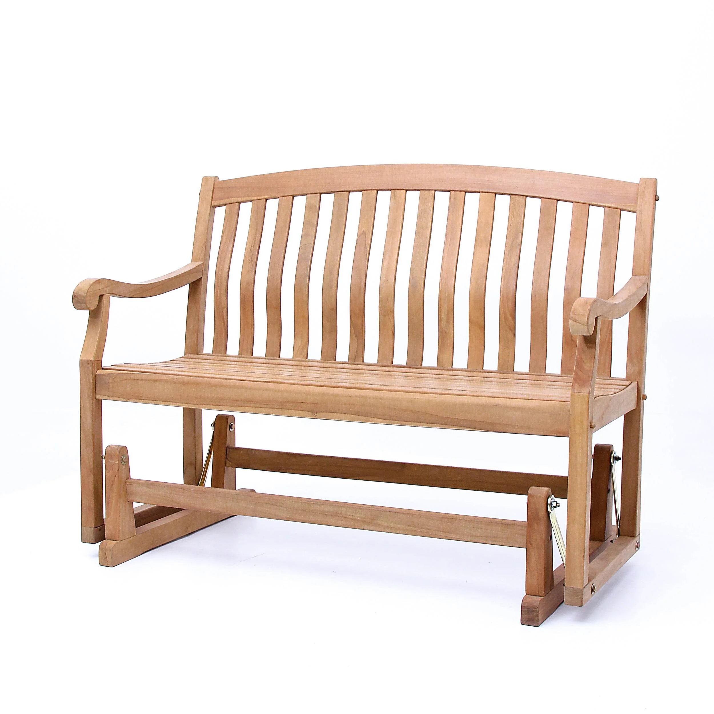 Vermont Teak Wood Outdoor Glider Bench - Image 15