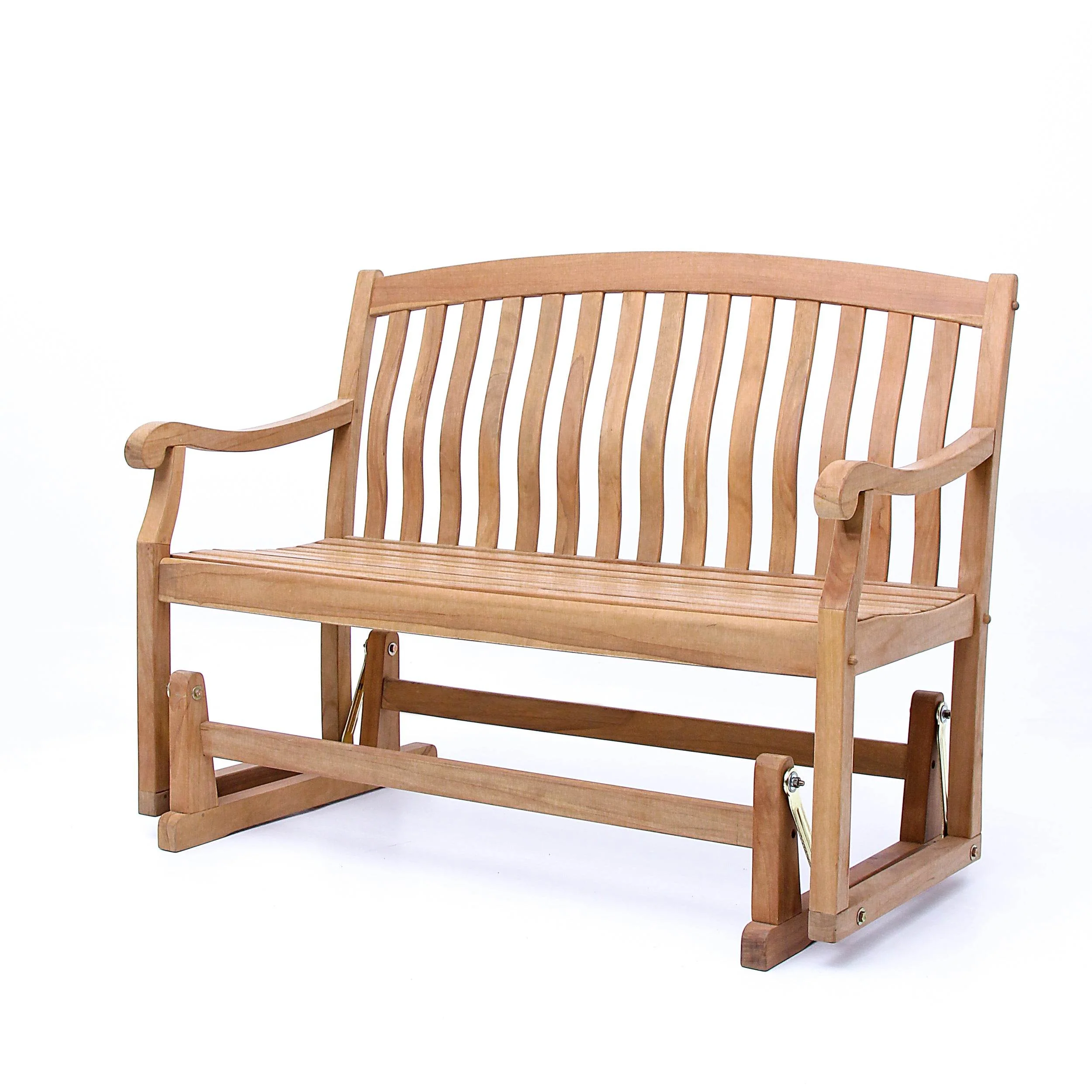 Vermont Teak Wood Outdoor Glider Bench - Image 16