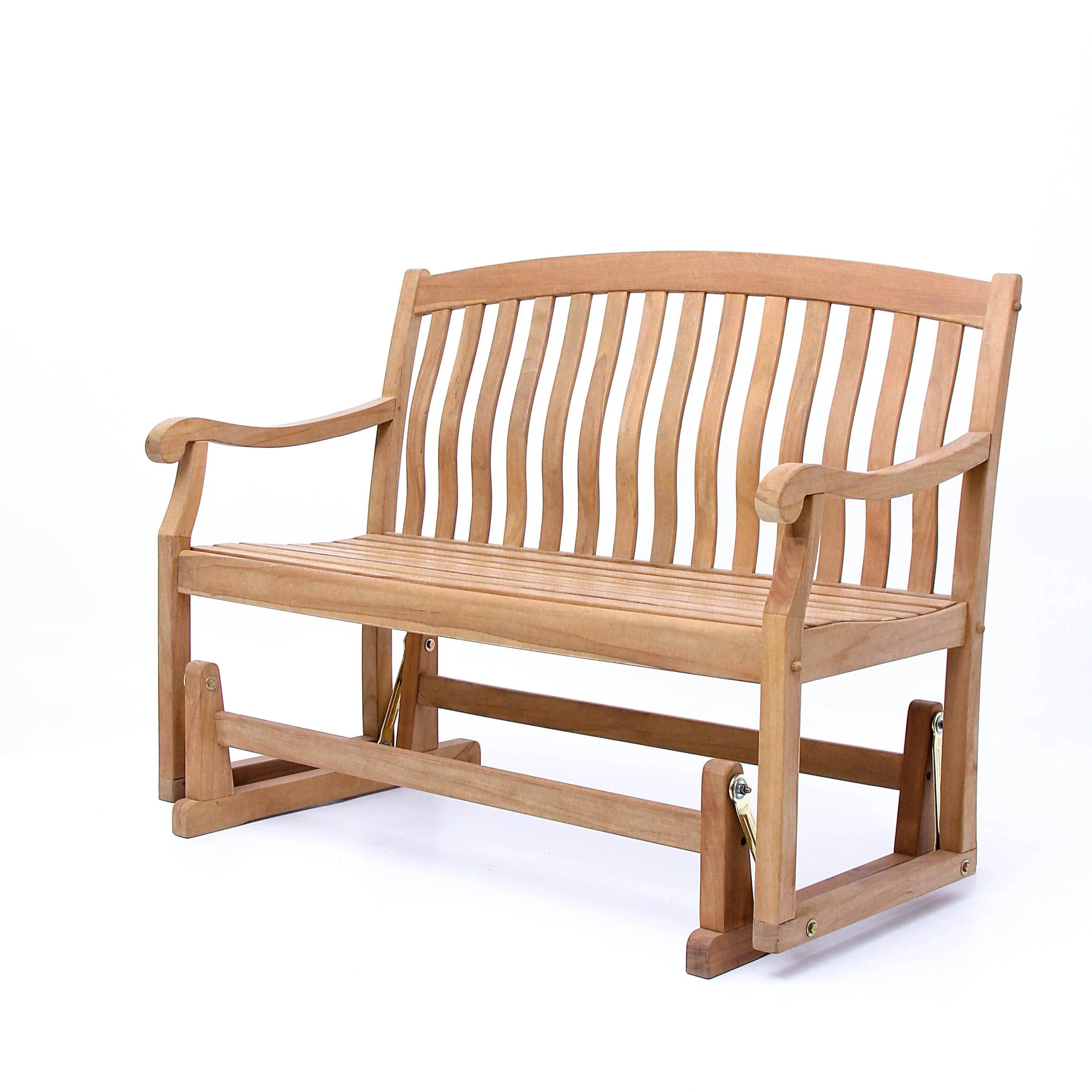 Vermont Teak Wood Outdoor Glider Bench - Image 17