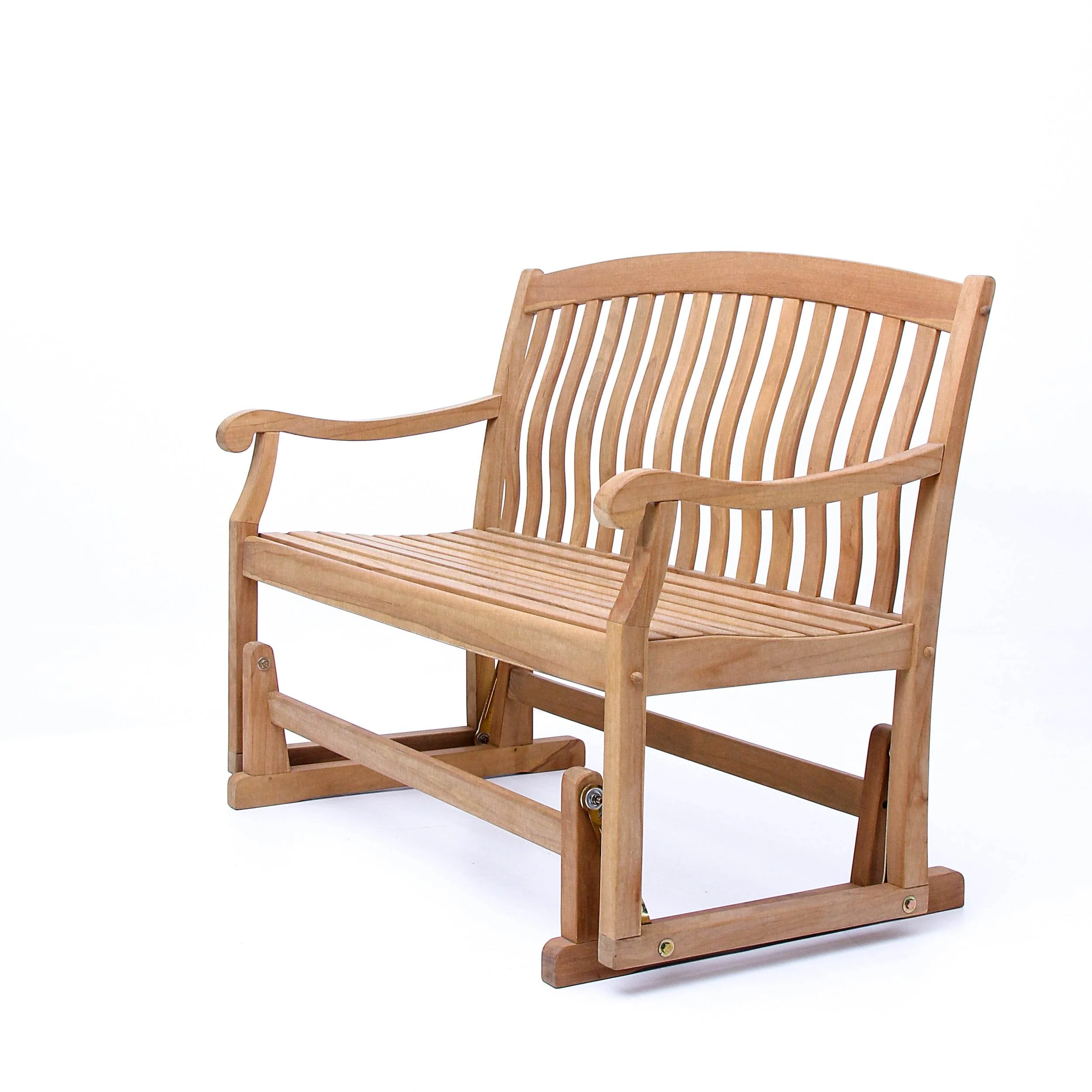Vermont Teak Wood Outdoor Glider Bench - Image 19