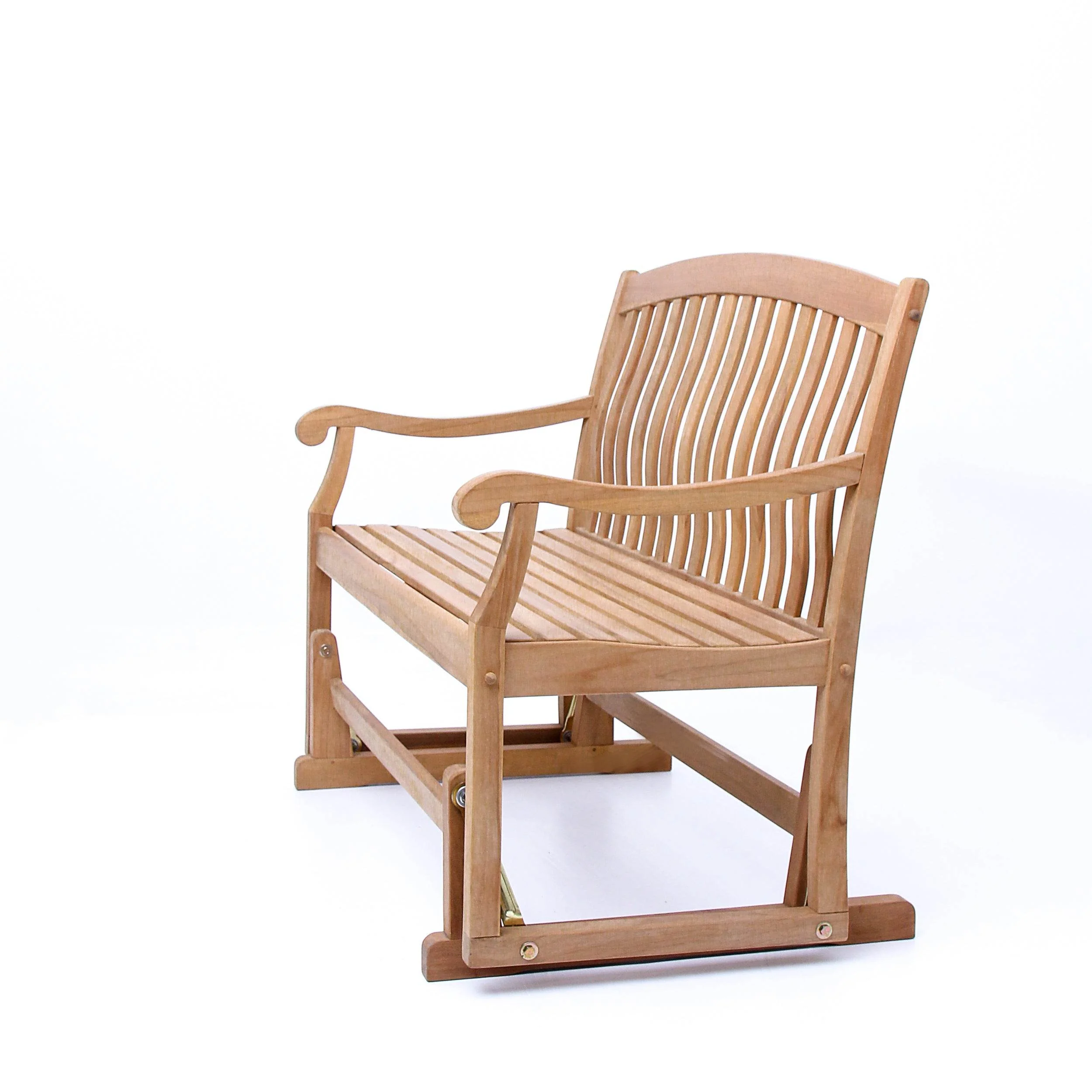 Vermont Teak Wood Outdoor Glider Bench - Image 21
