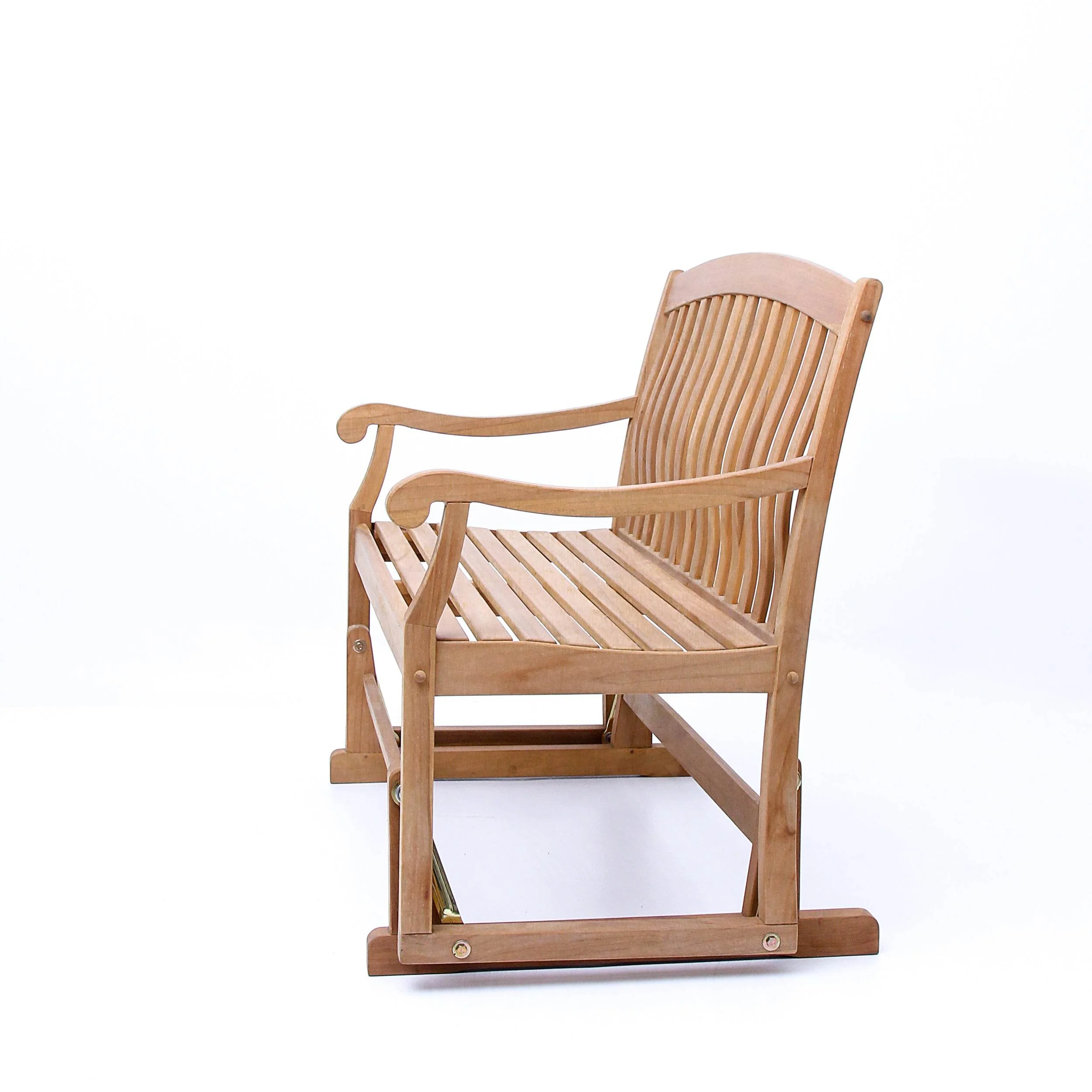 Vermont Teak Wood Outdoor Glider Bench - Image 22