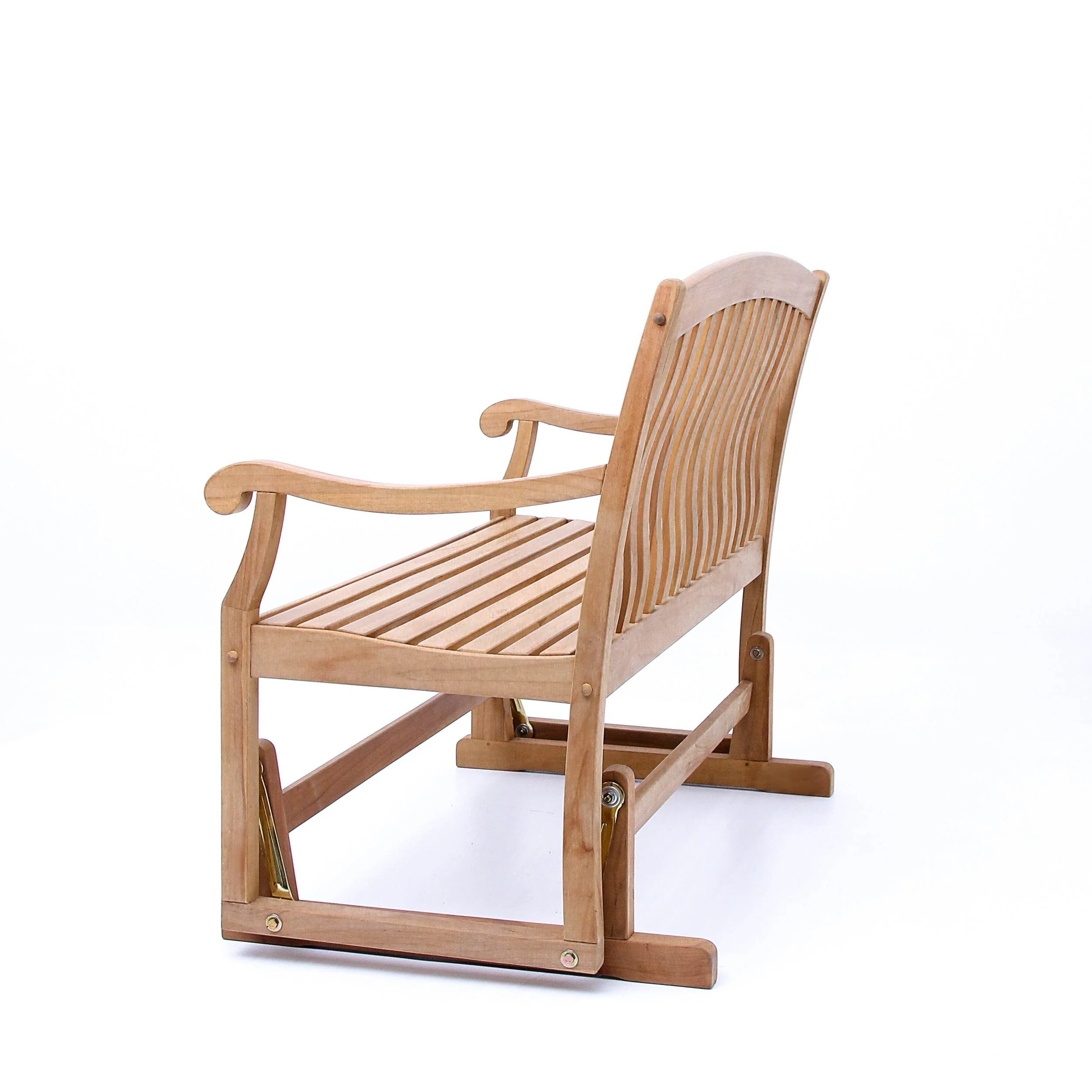 Vermont Teak Wood Outdoor Glider Bench - Image 25