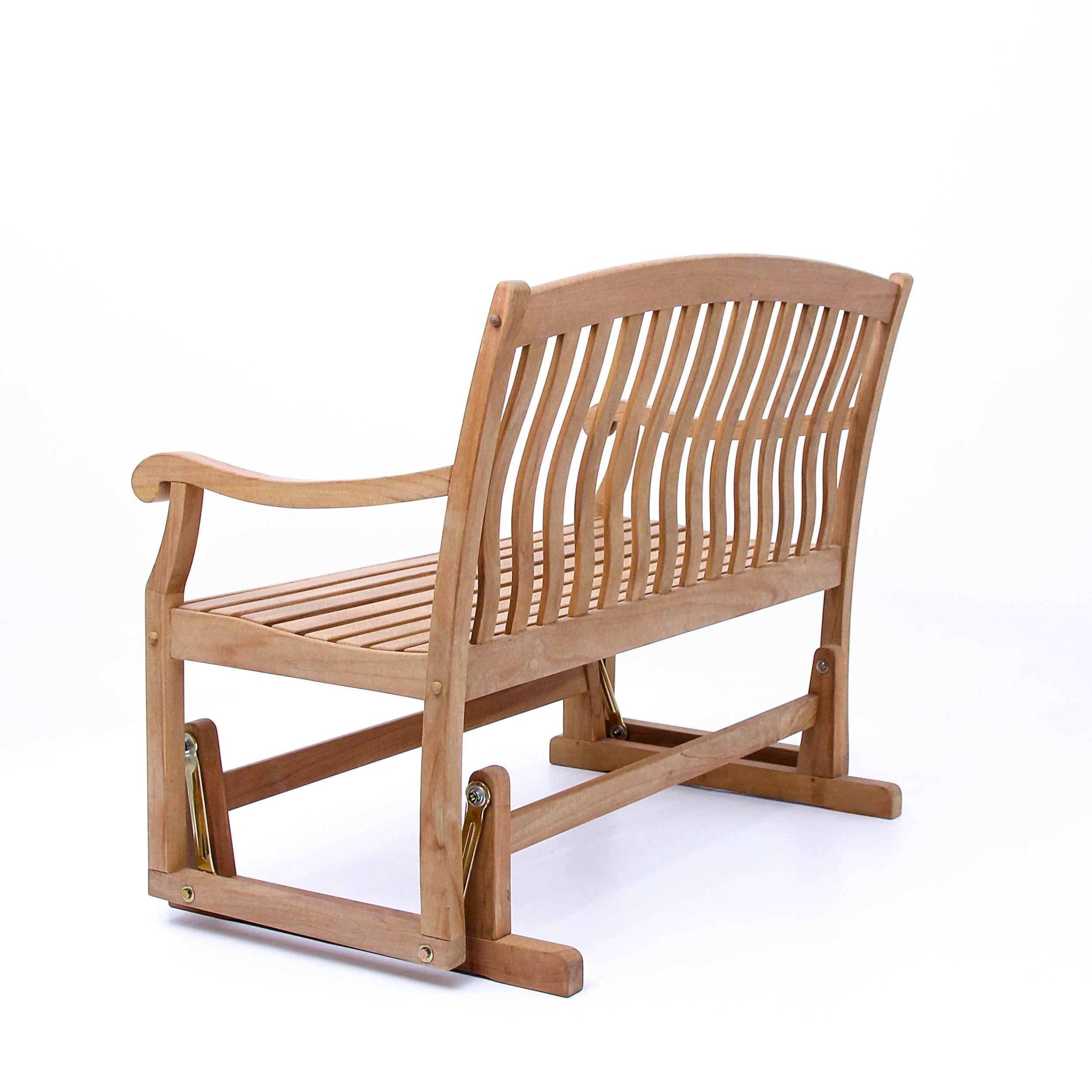Vermont Teak Wood Outdoor Glider Bench - Image 27