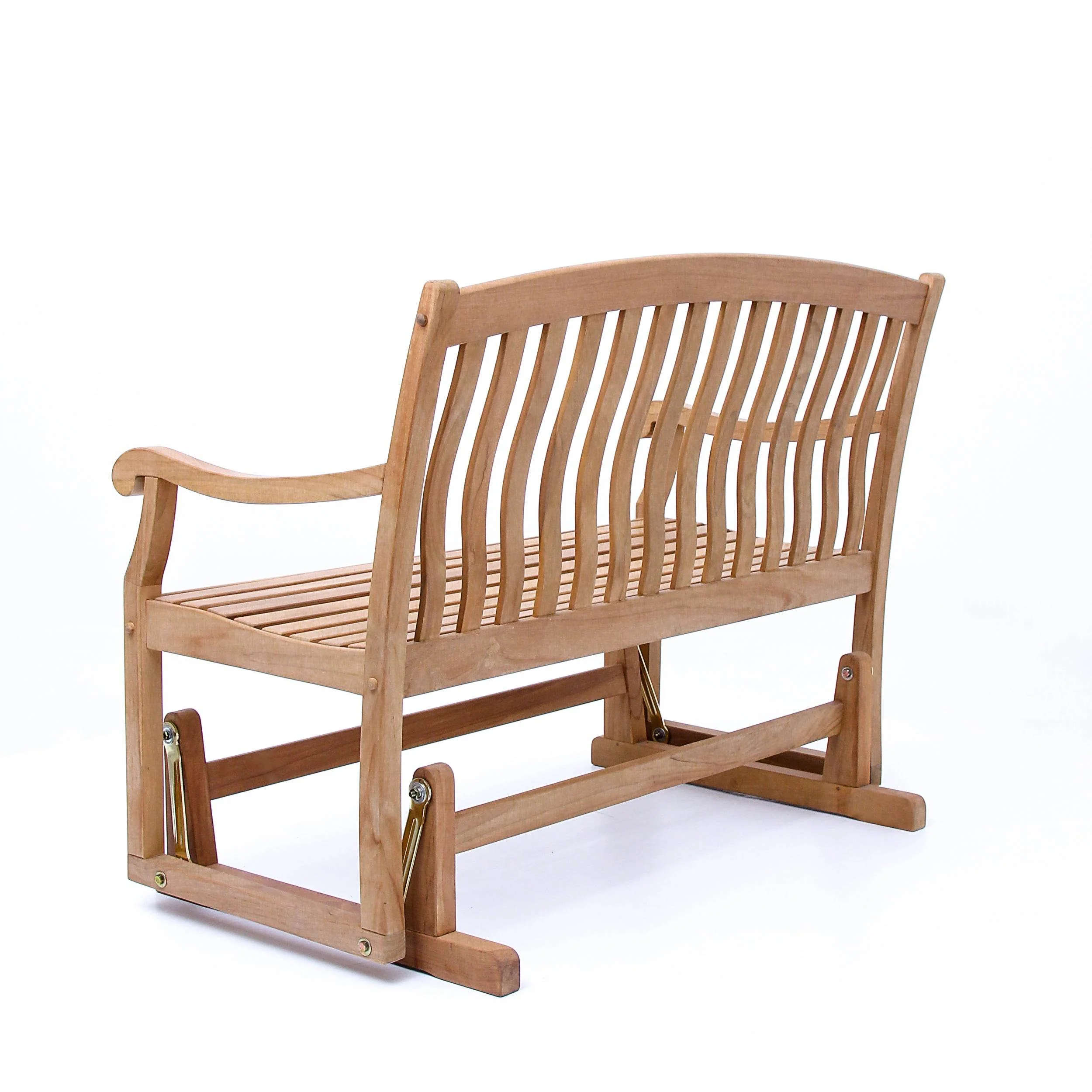 Vermont Teak Wood Outdoor Glider Bench - Image 28