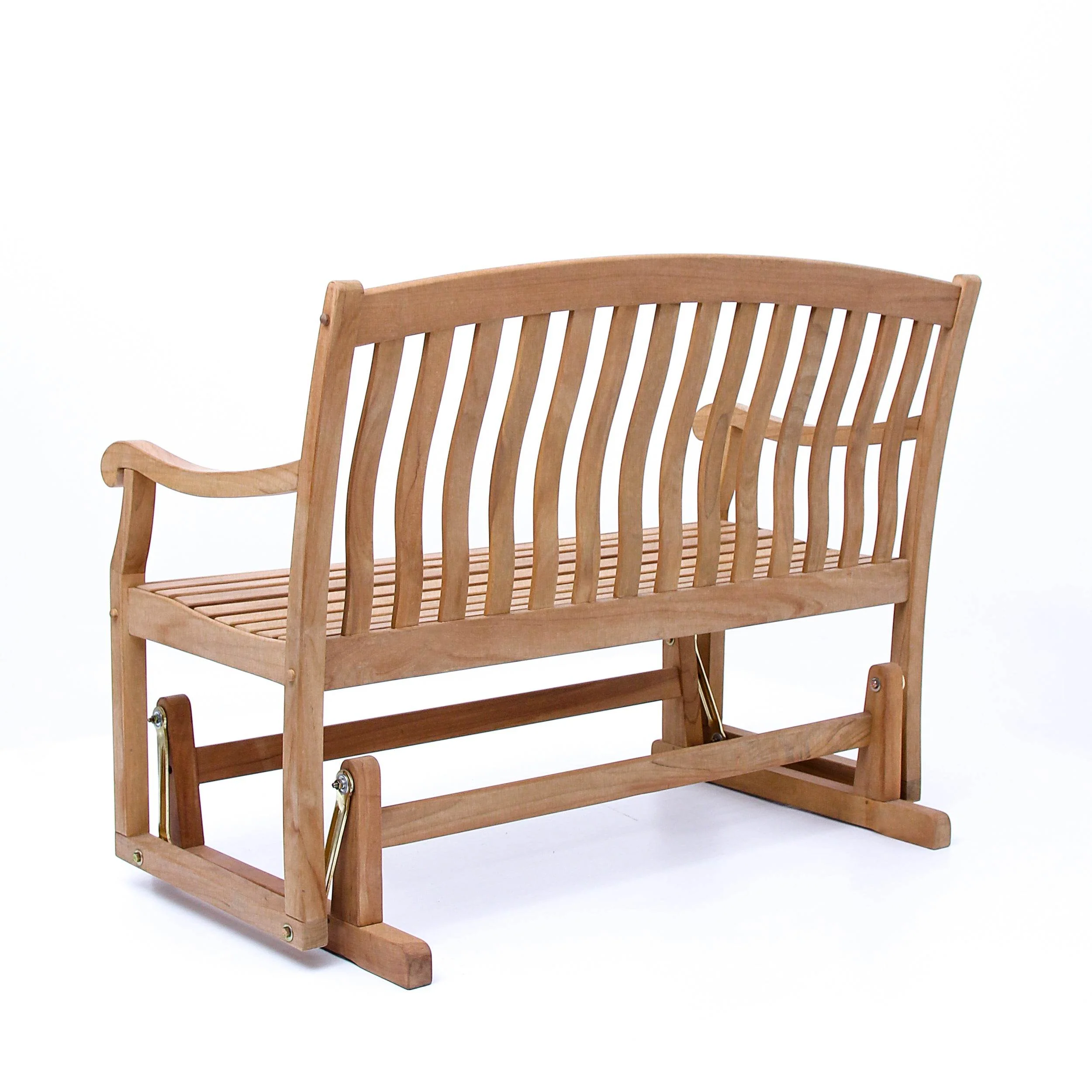 Vermont Teak Wood Outdoor Glider Bench - Image 29