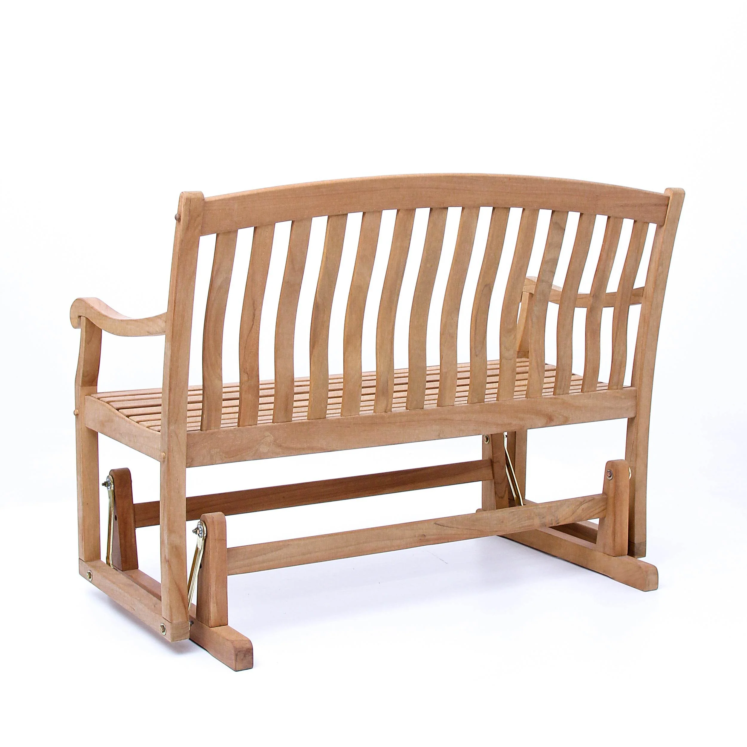 Vermont Teak Wood Outdoor Glider Bench - Image 30