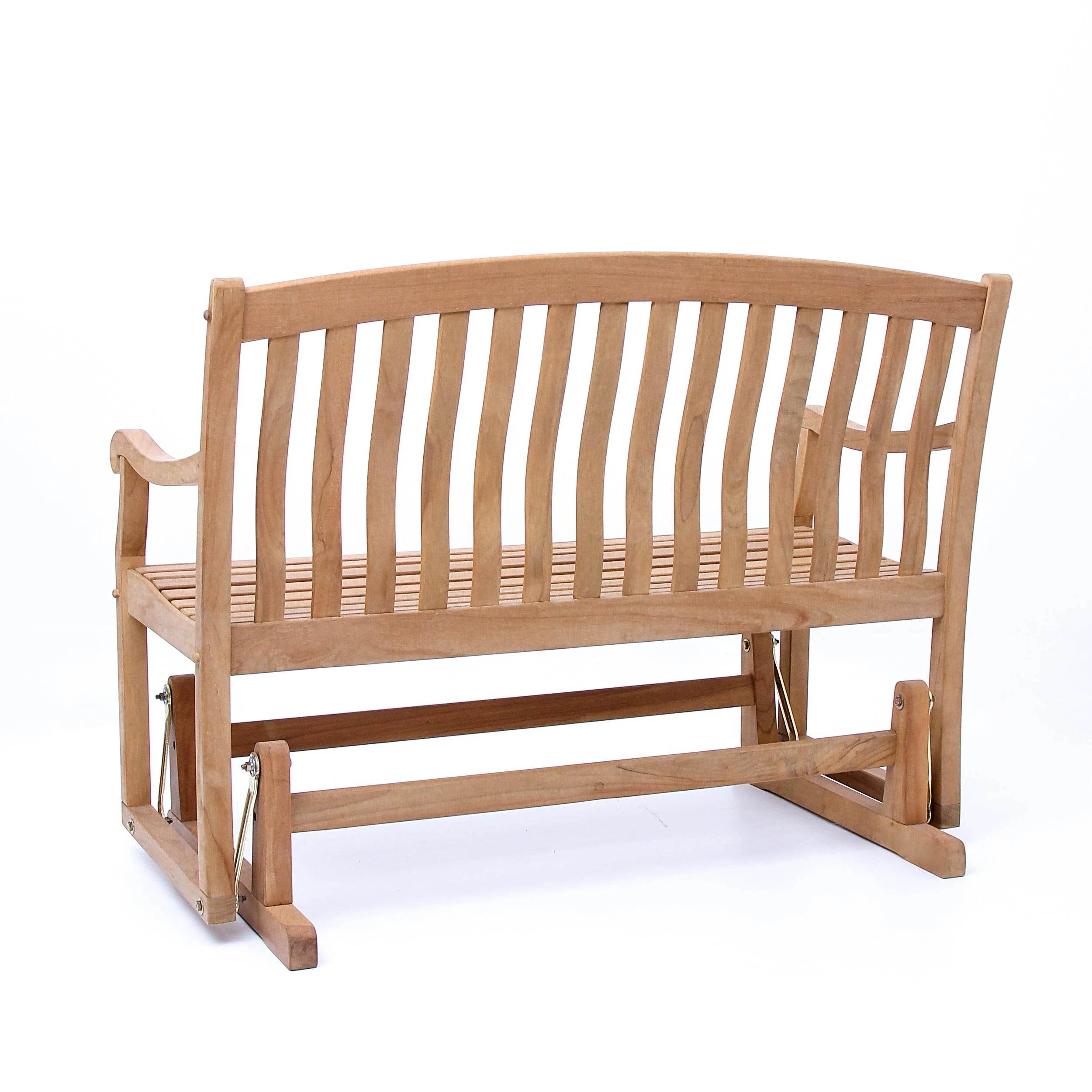 Vermont Teak Wood Outdoor Glider Bench - Image 31