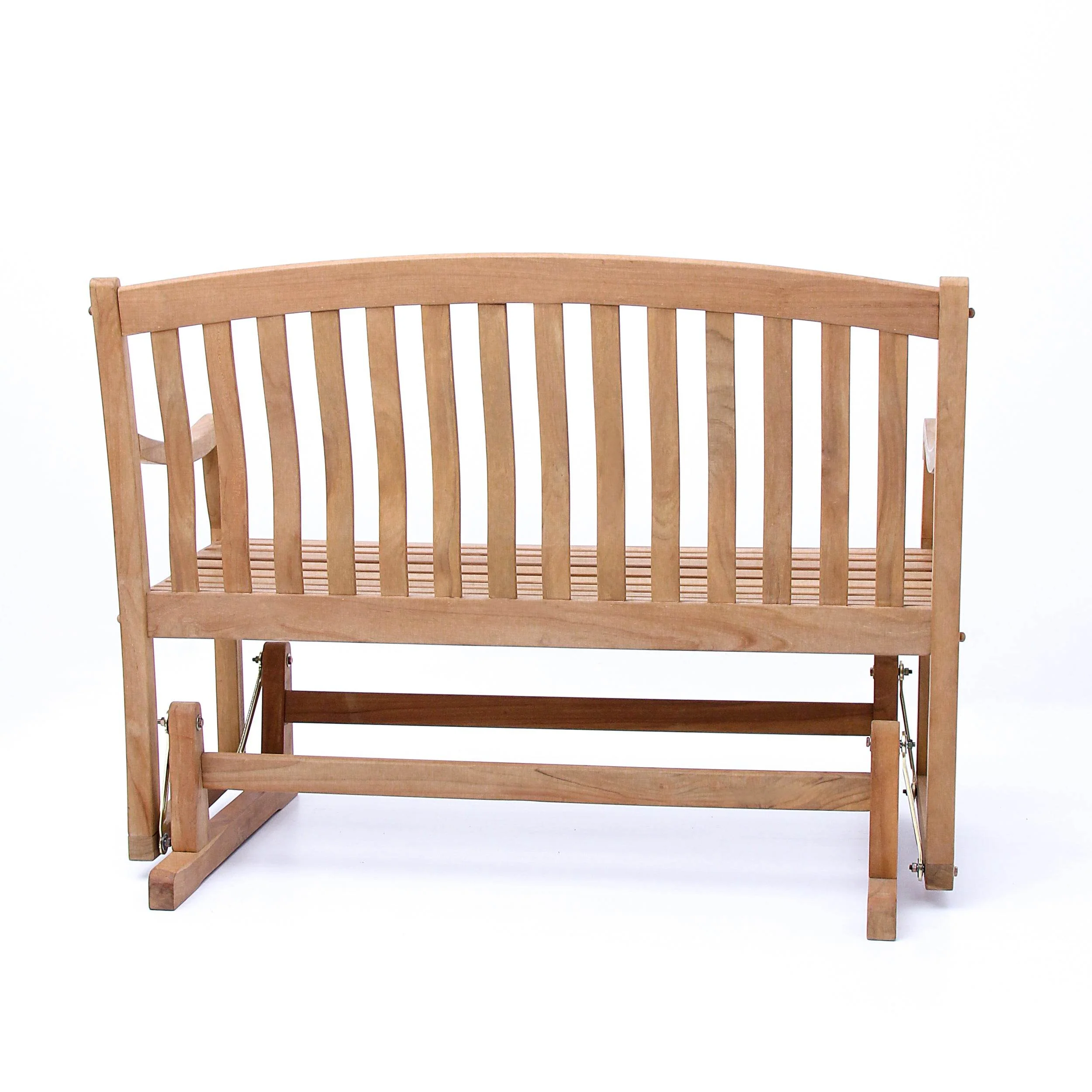 Vermont Teak Wood Outdoor Glider Bench - Image 35