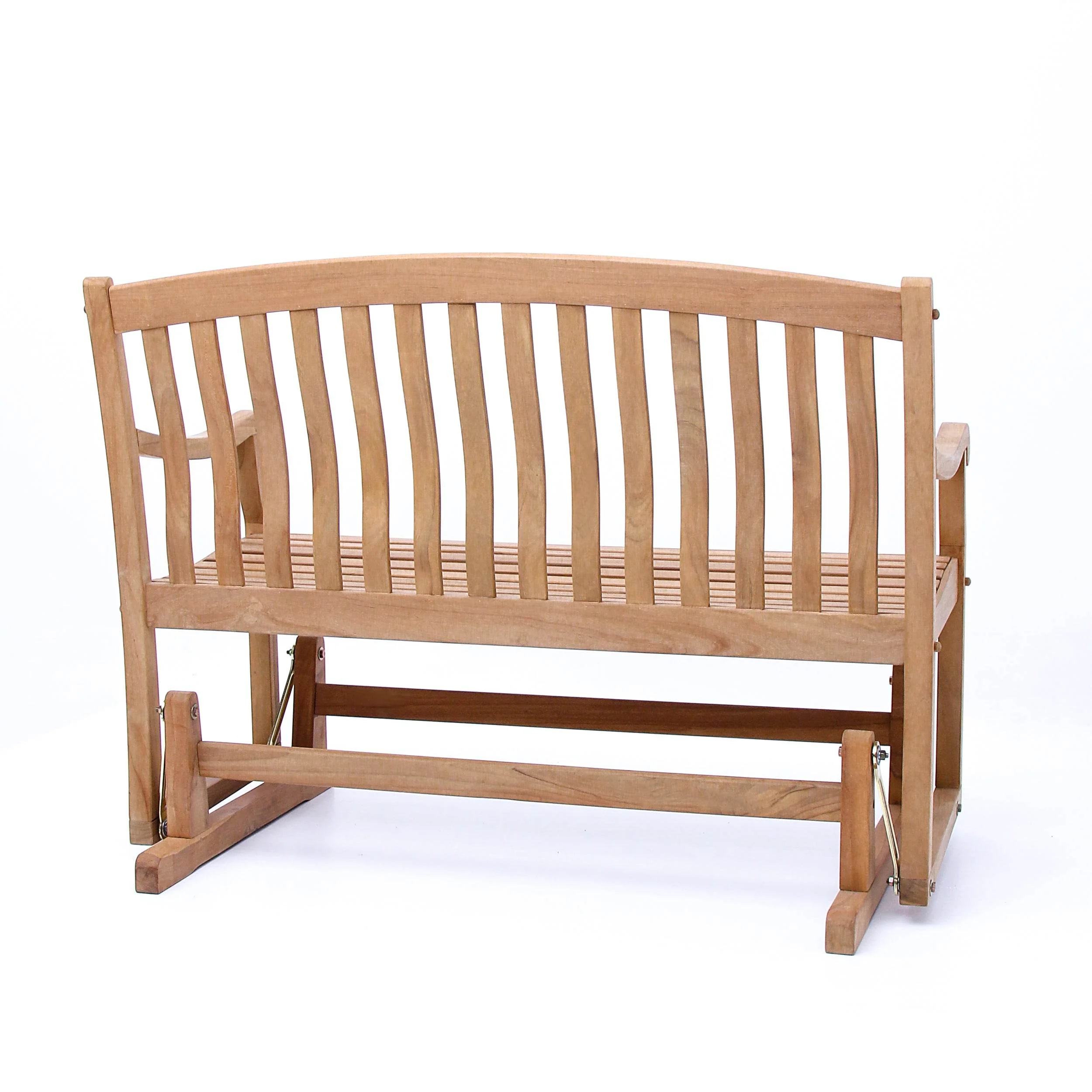 Vermont Teak Wood Outdoor Glider Bench - Image 36