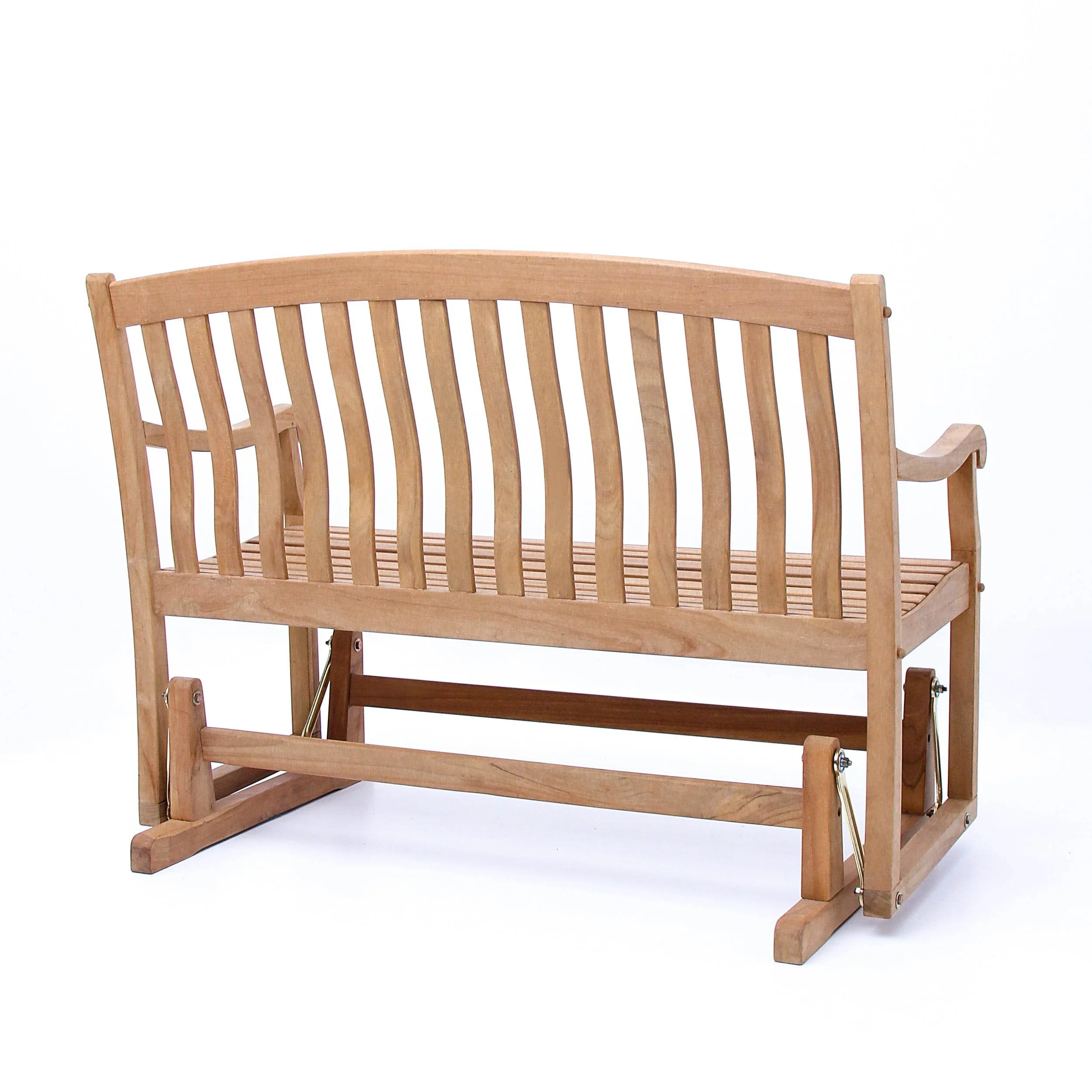 Vermont Teak Wood Outdoor Glider Bench - Image 37
