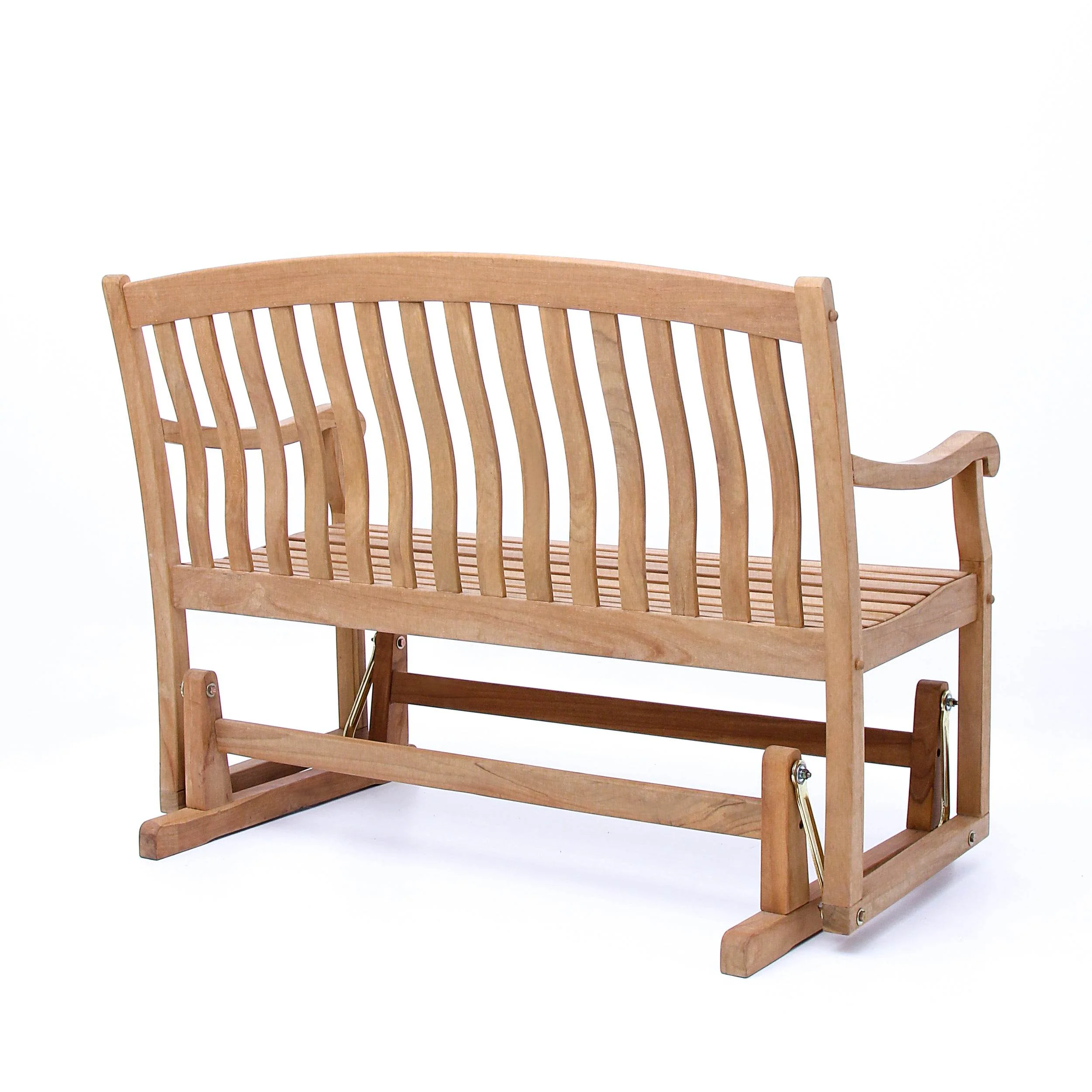 Vermont Teak Wood Outdoor Glider Bench - Image 38